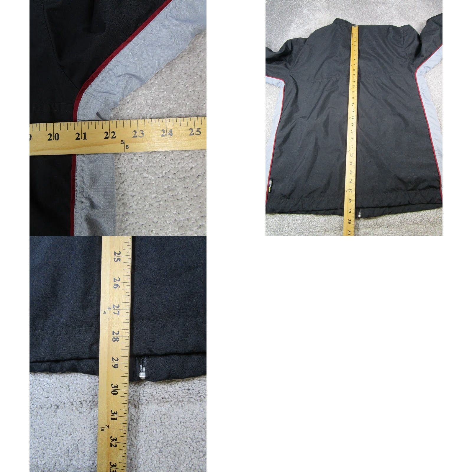 Nike VINTAGE Nike Jacket Womens M Black Gray Red Full Zip Track Jacket Size M / US 6-8 / IT 42-44 - 8 Thumbnail