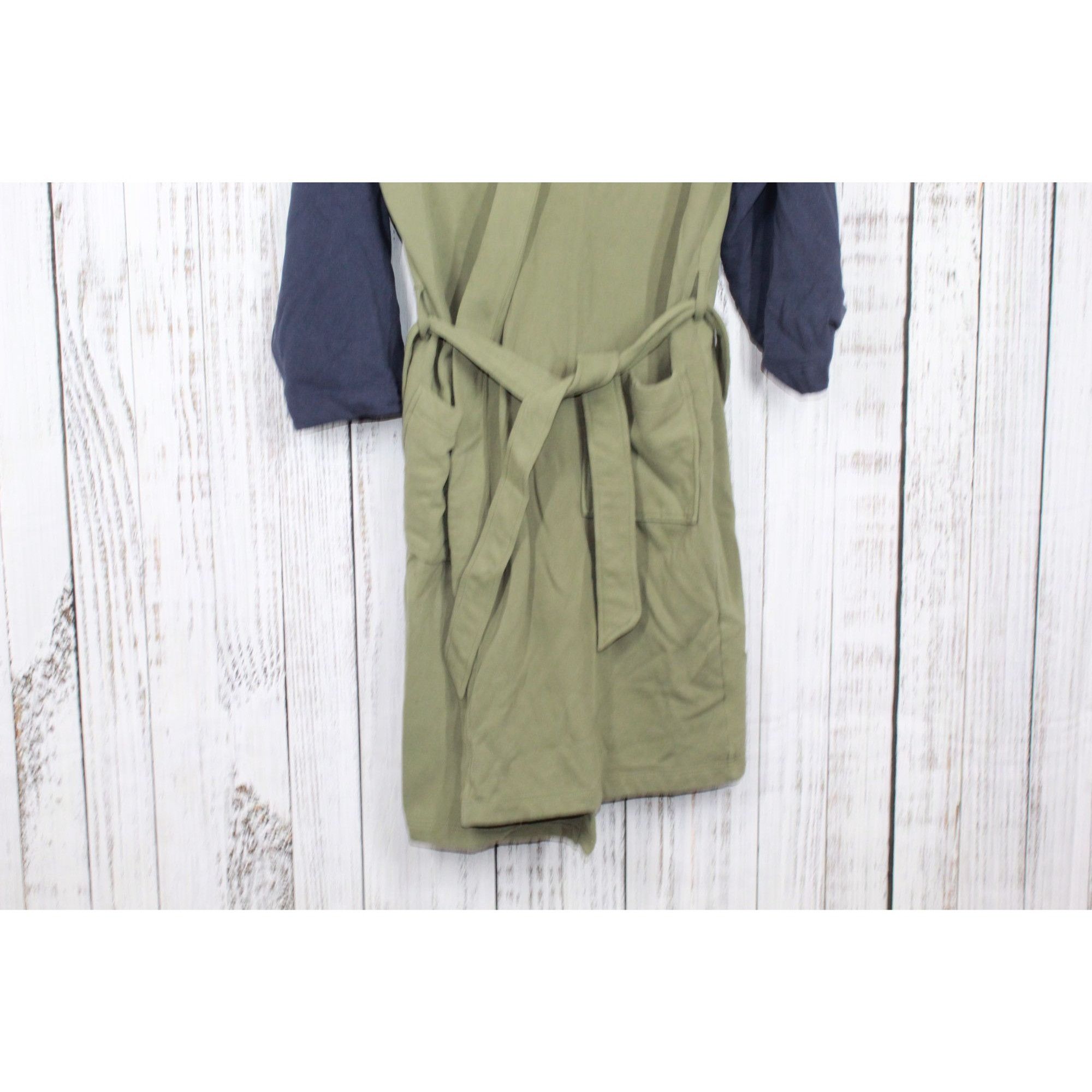L.L. Bean LL Bean Men's Green Navy Unlined 1912 Robe Size ONE SIZE - 3 Thumbnail