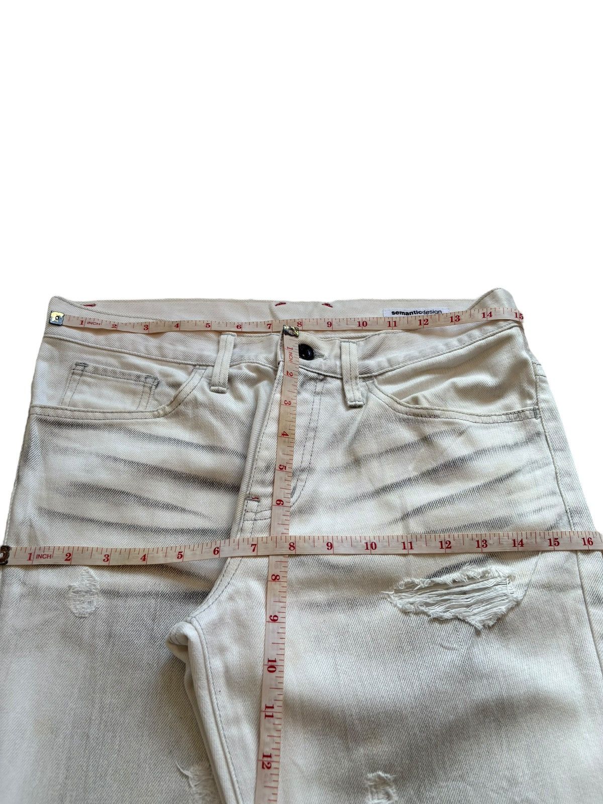 semanticdesign Vintage Semantic Design Charcoal Wash Ripped Bootcut Jeans Size 30" / US 8 / IT 44 - 13 Thumbnail