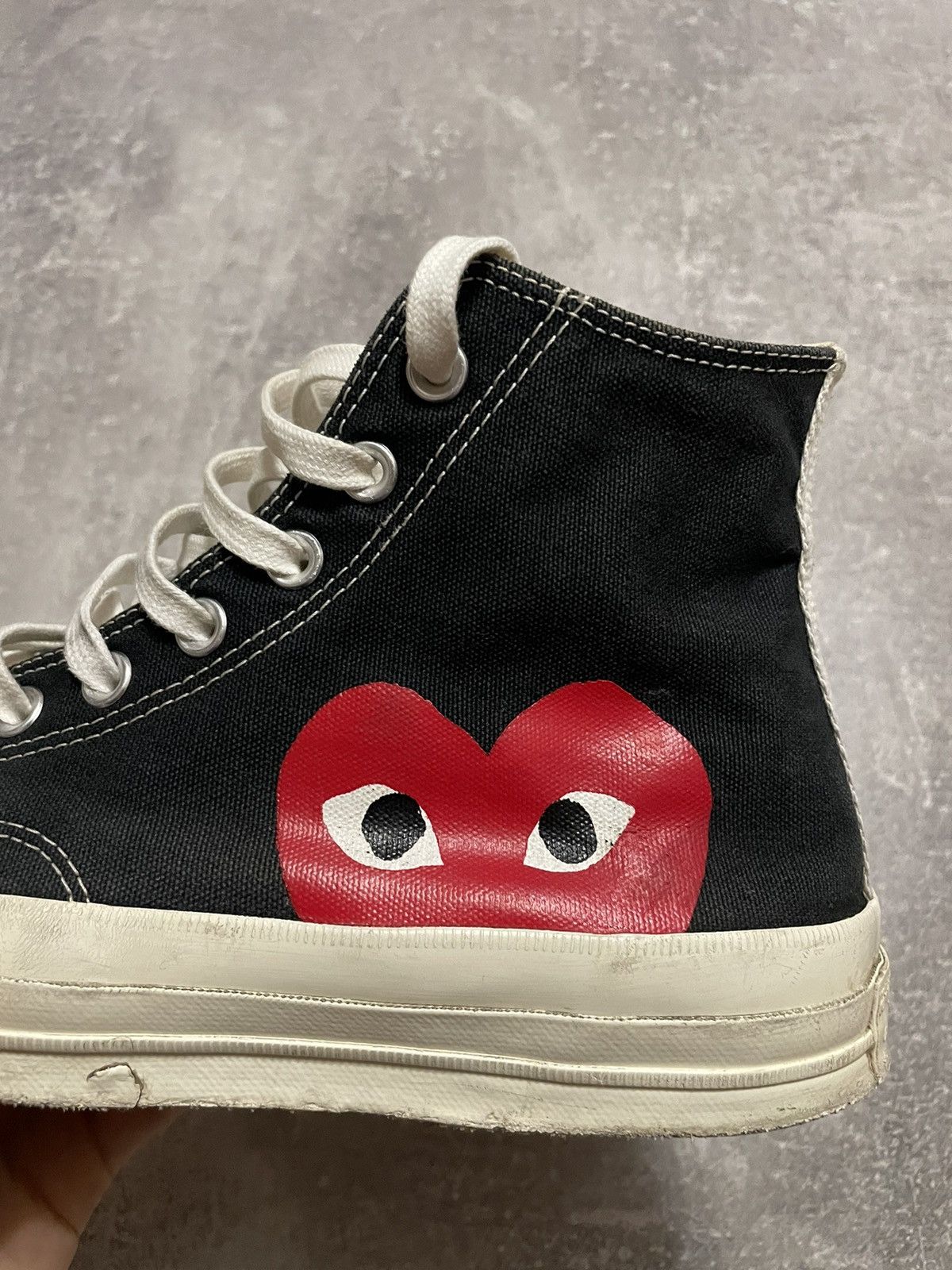 CDG by Comme des Garcons × Comme des Garcons × Converse Comme Des Garcons CDG PLAY x Converse Chuck Taylor High 42.5 Size US 9 / EU 42 - 16 Thumbnail