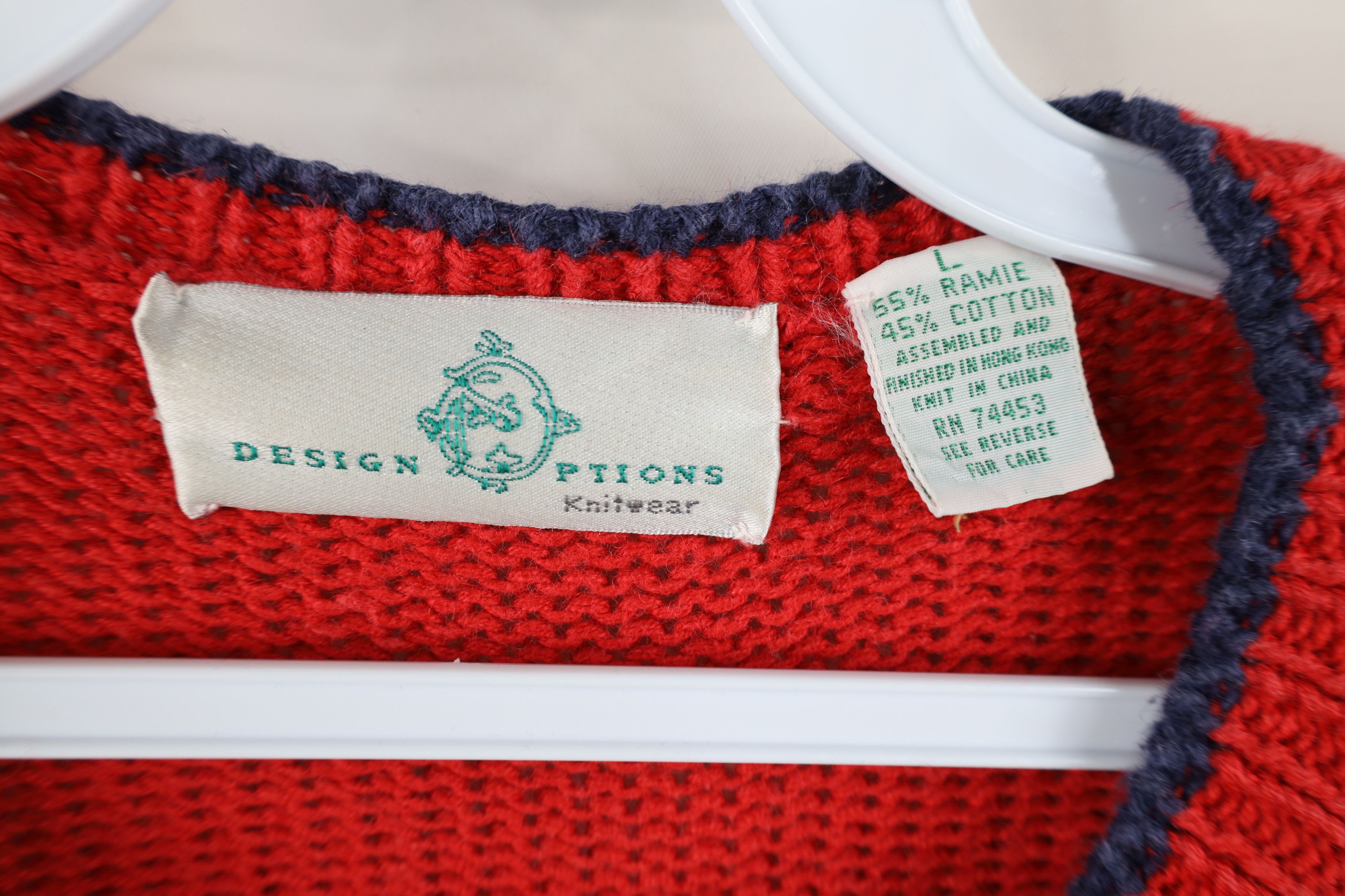 Vintage Vintage 90s Design Options Quilt Knit Cardigan Sweater Size L / US 10 / IT 46 - 12 Thumbnail