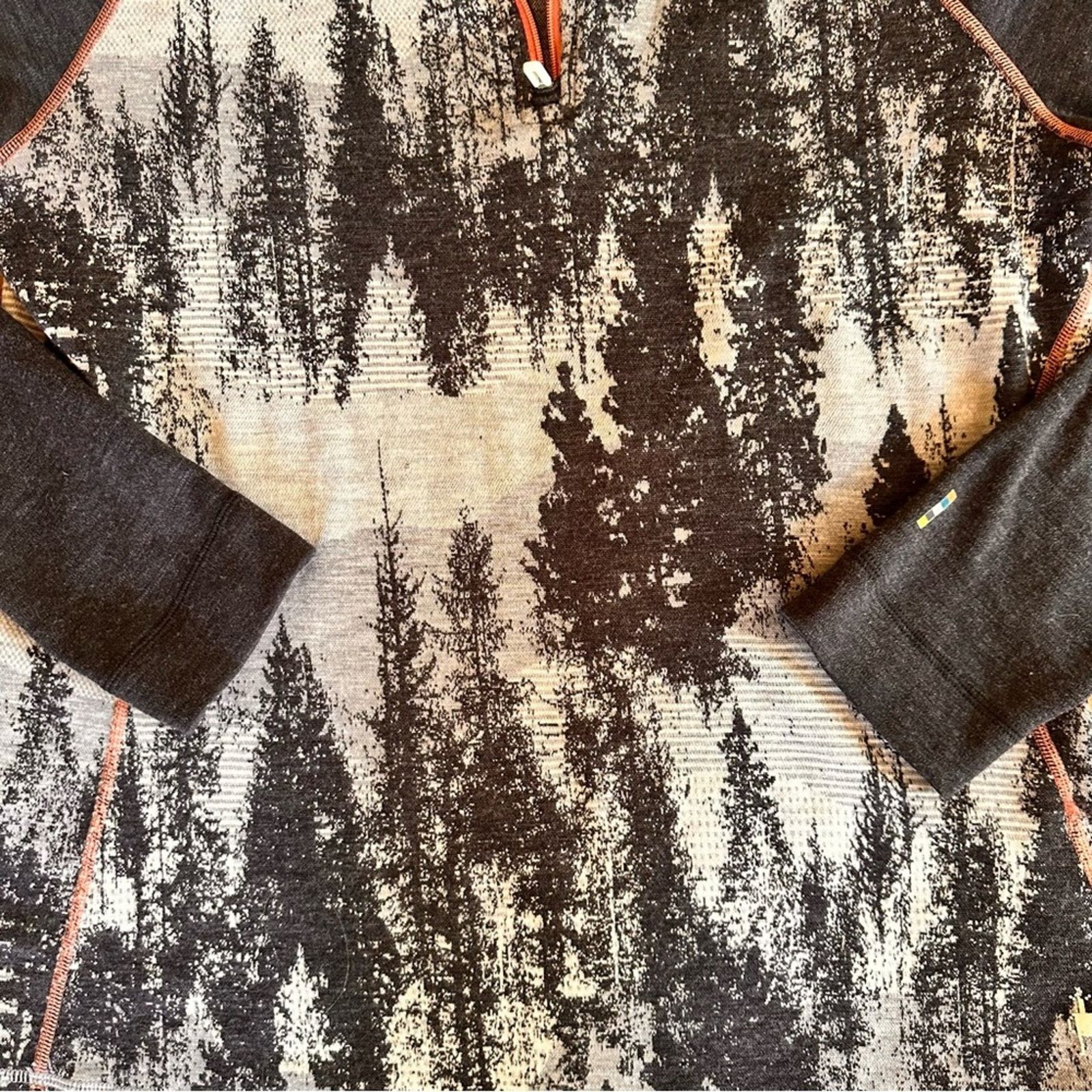 Smartwool Smartwool Merino 250 Baselayer 1/4 Zip – Gray – Size XL Size XL / US 12-14 / IT 48-50 - 7 Thumbnail
