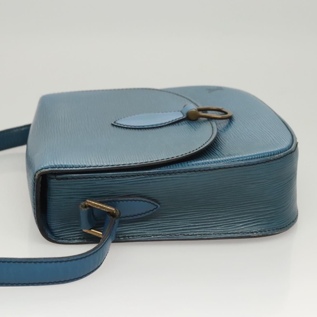Louis Vuitton LOUIS VUITTON Epi Saint Cloud GM Shoulder Bag Toledo Blue Size ONE SIZE - 4 Thumbnail