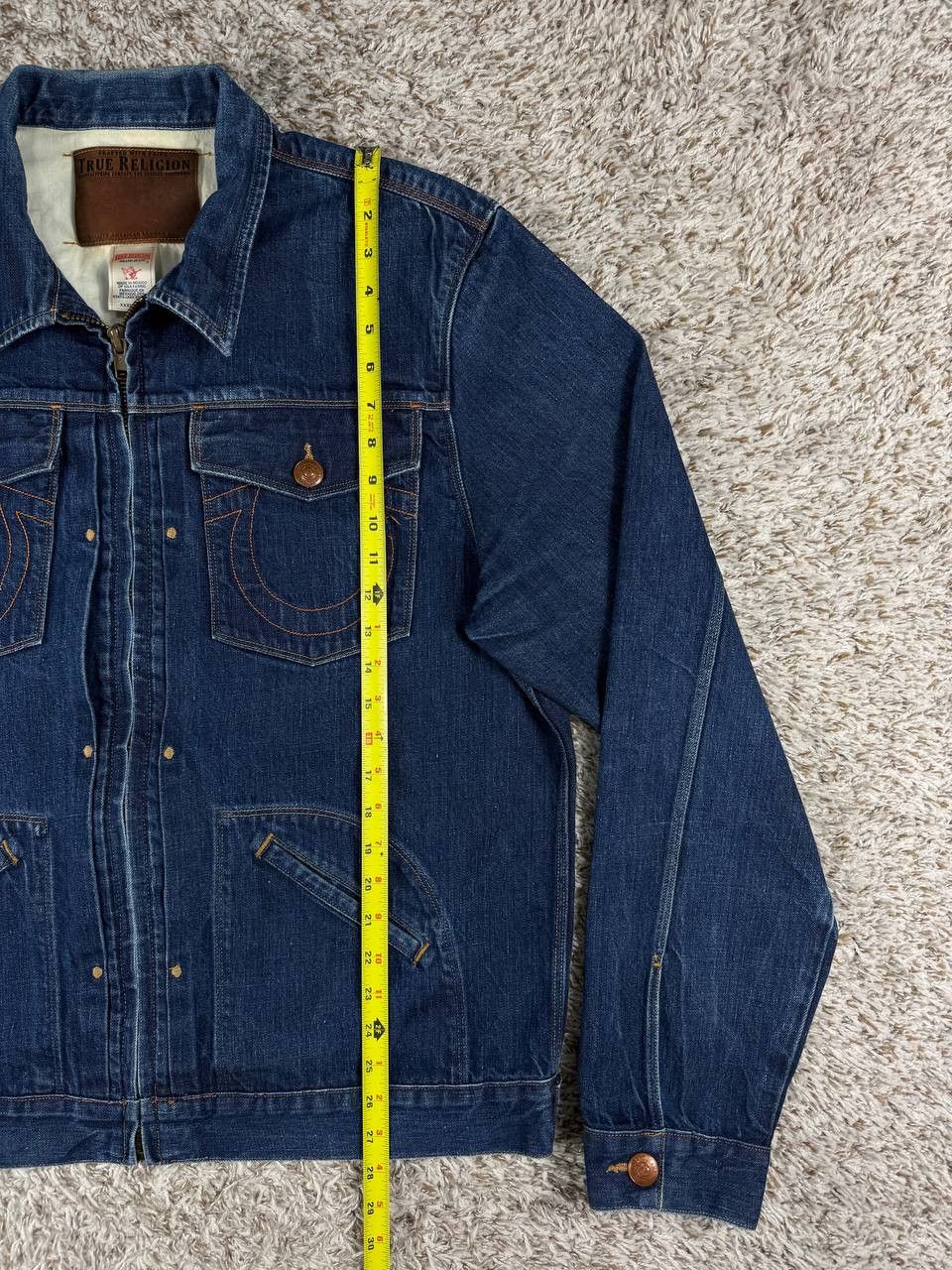 True Religion True Religion Zip Front Trucker 50's Denim Jacket 3XL Size US XXL / EU 58 / 5 - 5 Thumbnail