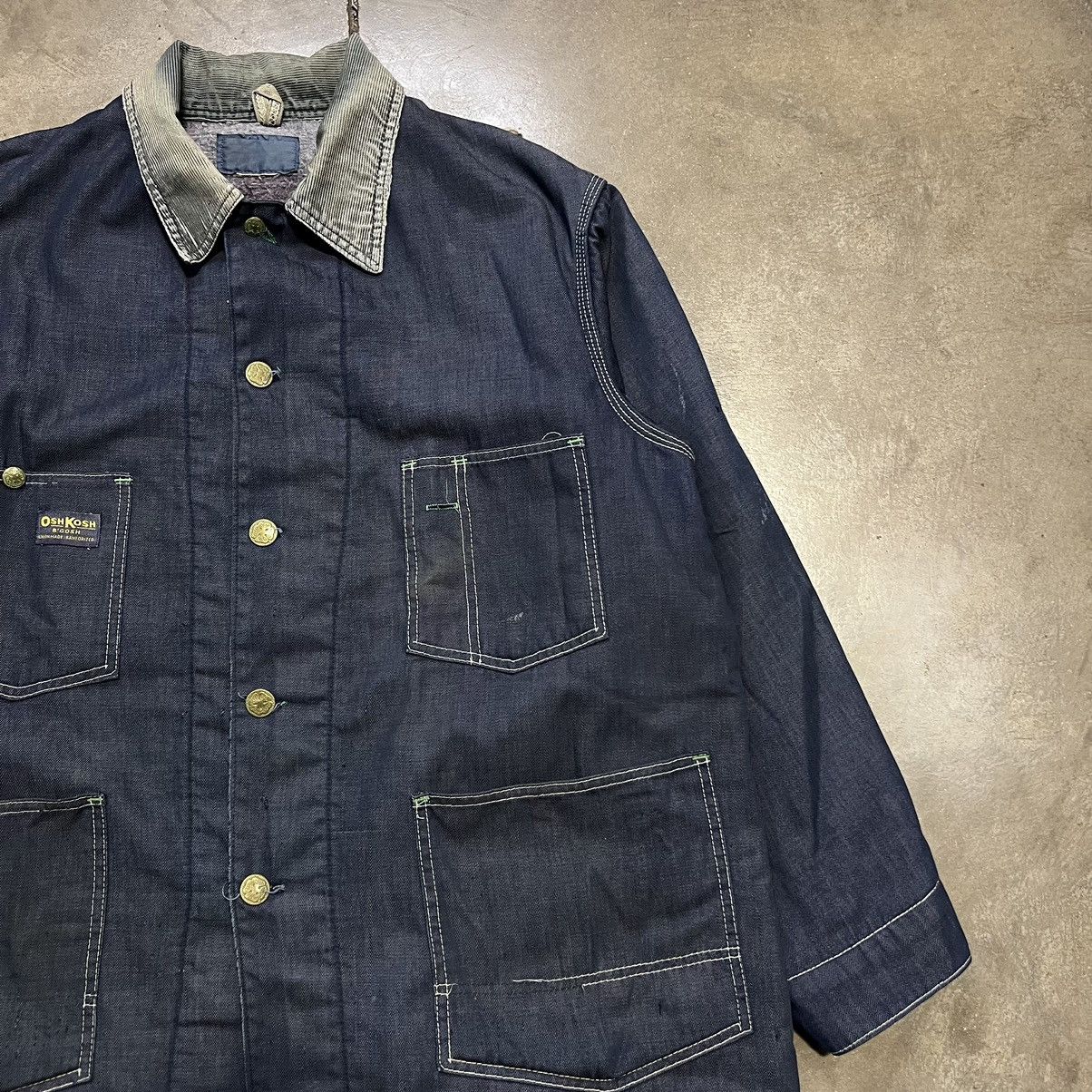 Oshkosh × Vintage Vintage 70s OshKosh B’Gosh Denim Chore Jacket Blanket Lined Size US XL / EU 56 / 4 - 3 Thumbnail