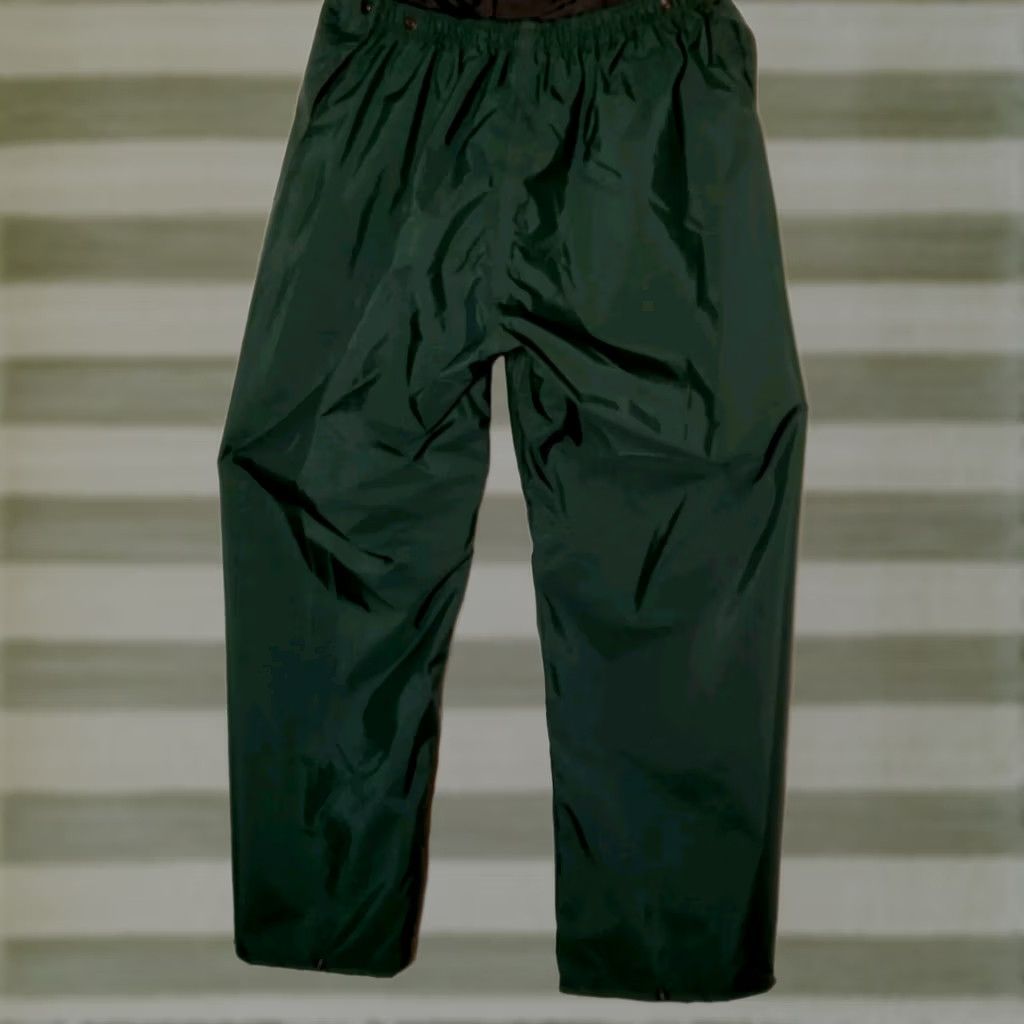 Hunter Neese Rain Pants Men Large Hunter Green Elastic Adjustable Waist Workwear Work Size US 33 - 1 Thumbnail