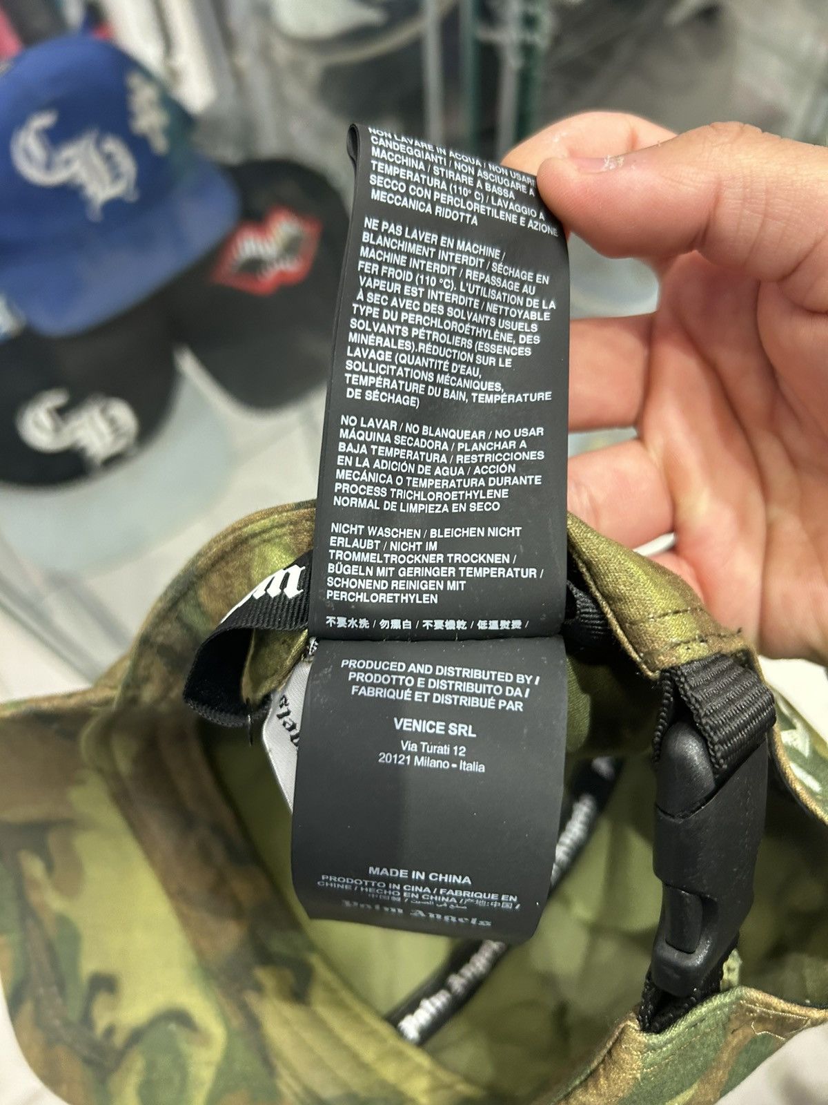 Palm Angels Palm angels Millitary Logo Camo baseball cap Size ONE SIZE - 8 Thumbnail