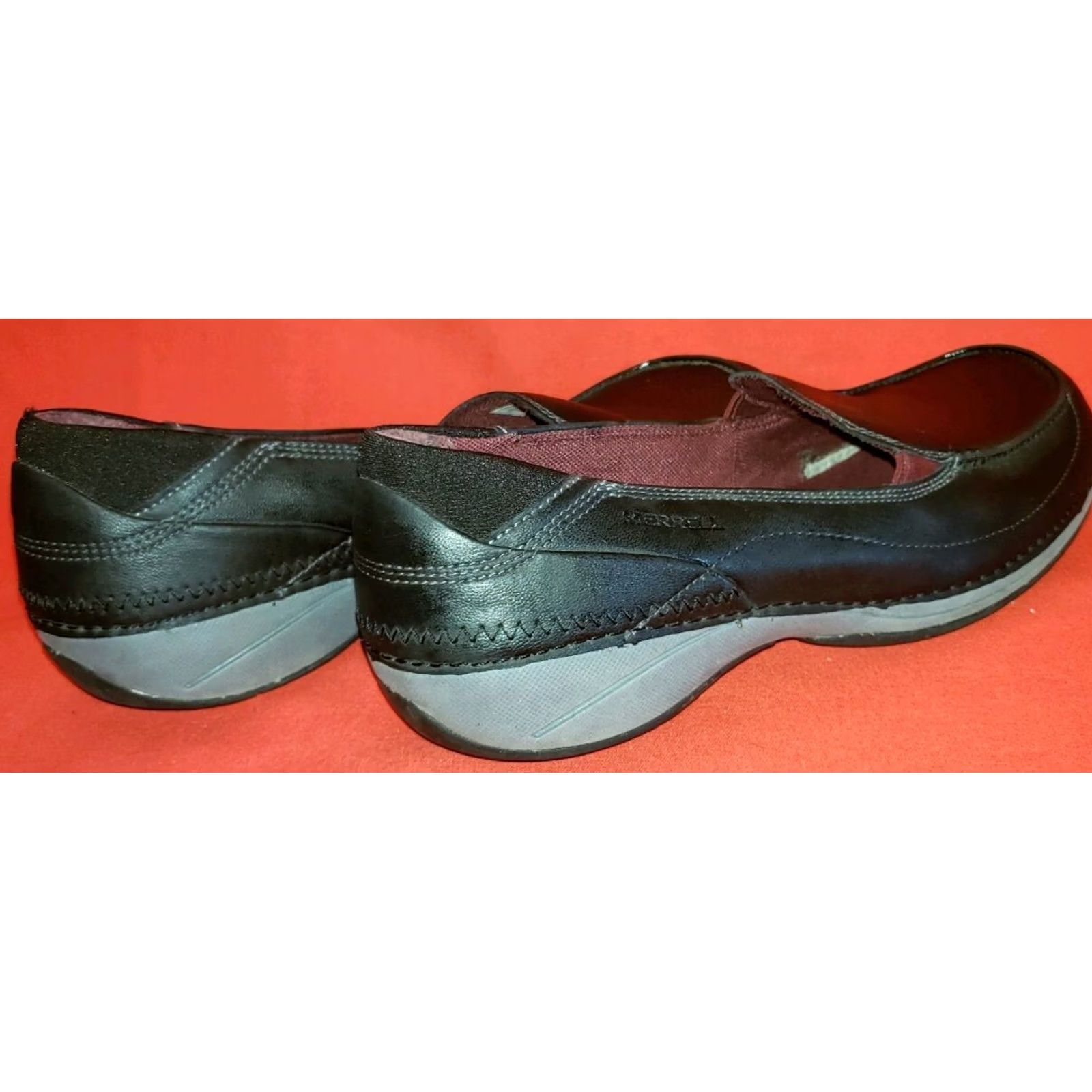 Merrell Merrell Women's Loafer 10M Black Leather Casual Shoes J227314C Size US 8 / IT 38 - 6 Thumbnail