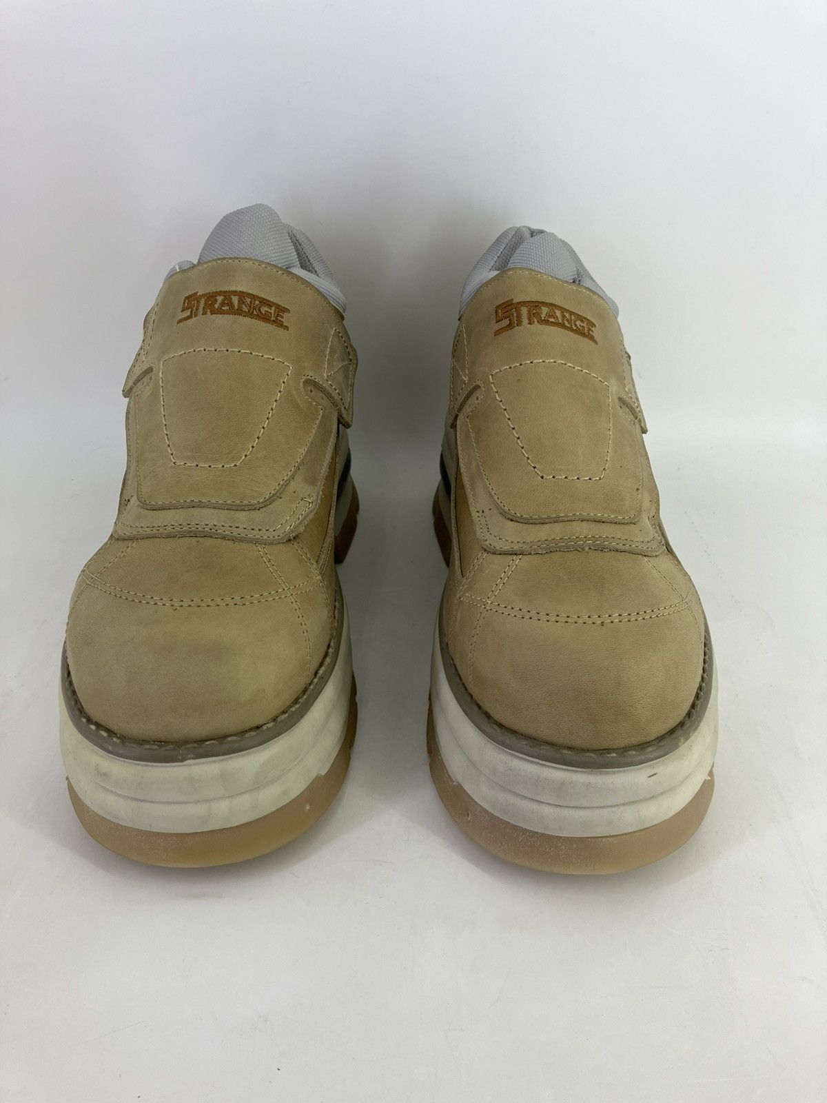 Vintage Strange ? genuine leather chunky platform 90s00s shoes Size US 12 / EU 45 - 2 Thumbnail