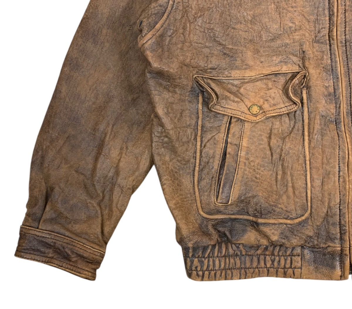 Genuine Leather VINTAGE PIER BLANCA FLIGHT LEATHER JACKET Size US L / EU 52-54 / 3 - 7 Thumbnail