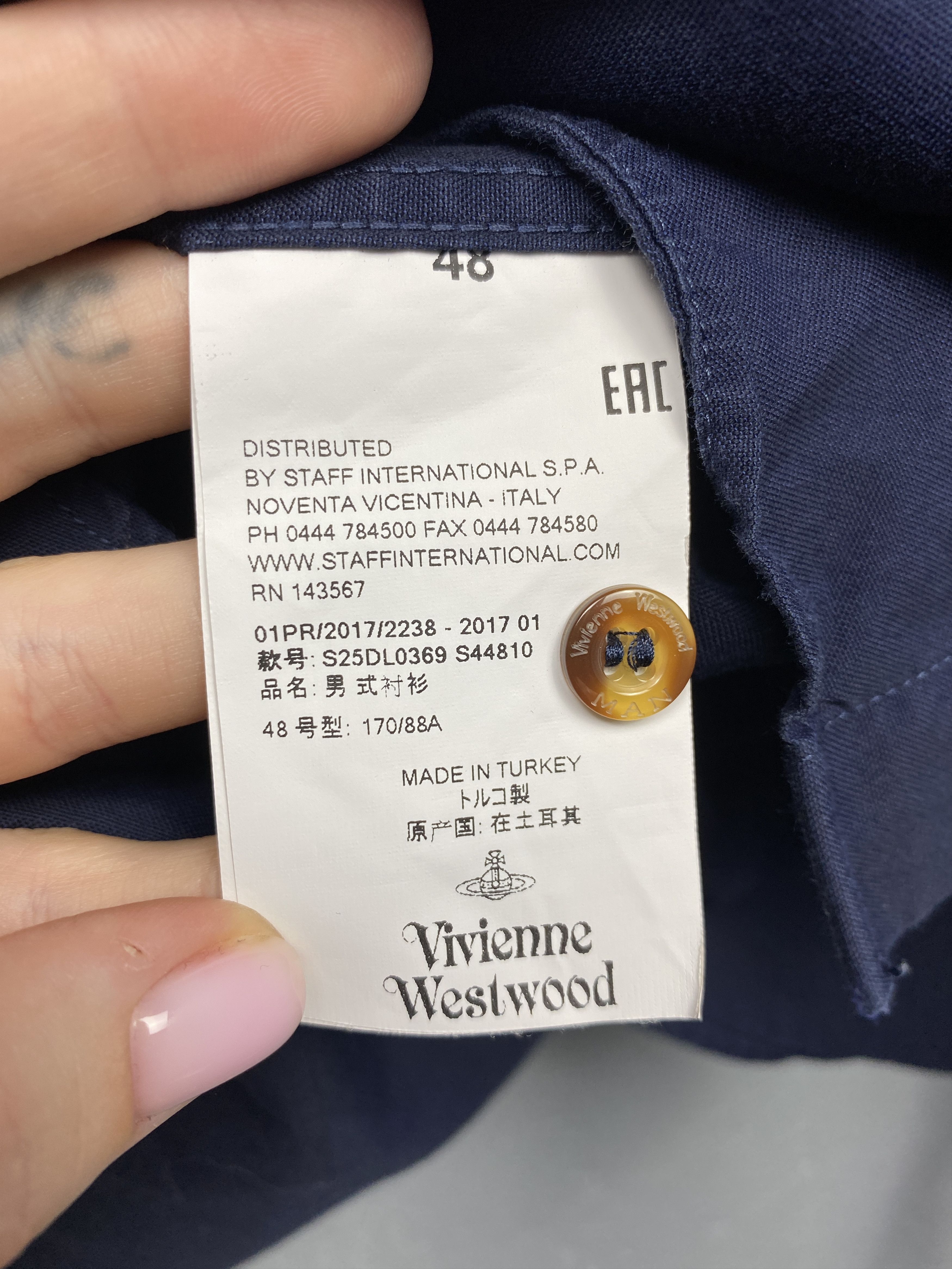 Vivienne Westwood Vivienne Westwood Vintage Mens Long Sleeve Shirt Size US M / EU 48-50 / 2 - 6 Thumbnail