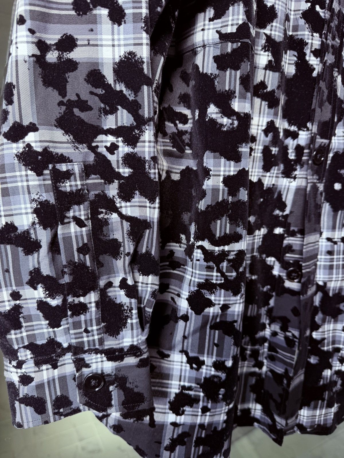 Faith Connexion Faith Connexion Oversized Plaid Shirt with velvet patches M Size US M / EU 48-50 / 2 - 3 Thumbnail