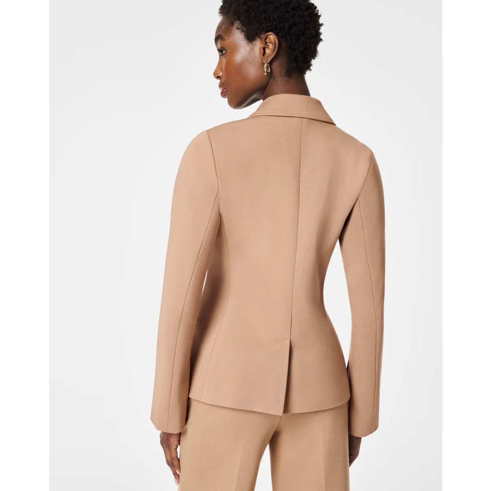 Spanx NWT Spanx Perfect Asymmetrical Tailored Toffee Blazer Size L Size L / US 10 / IT 46 - 3 Thumbnail