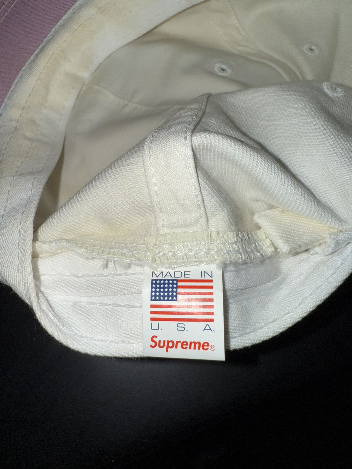 Supreme Supreme 6 Panel Denim Suede Hat Size ONE SIZE - 3 Thumbnail