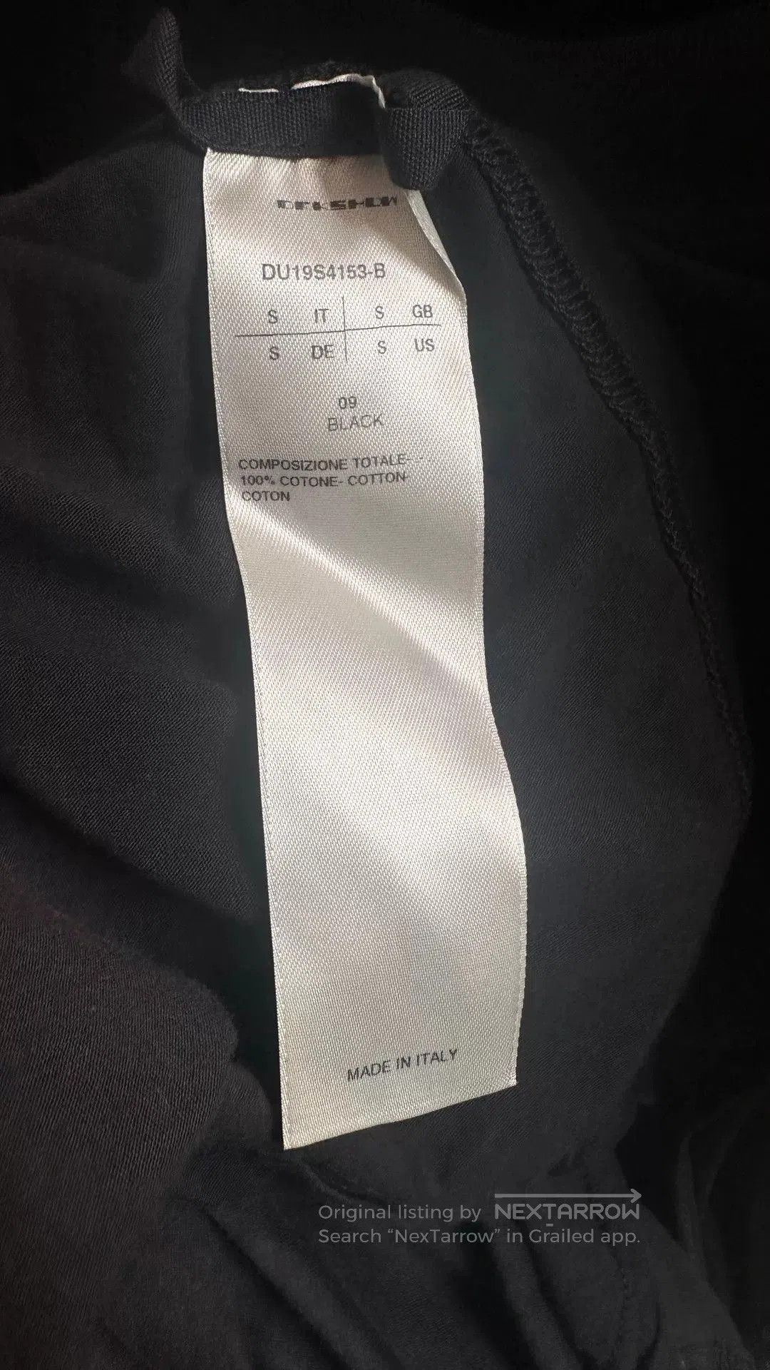 Rick Owens Drkshdw Rick Owens DRKSHDW Dress in Black. Size XS / US 0-2 / IT 36-38 - 8 Thumbnail