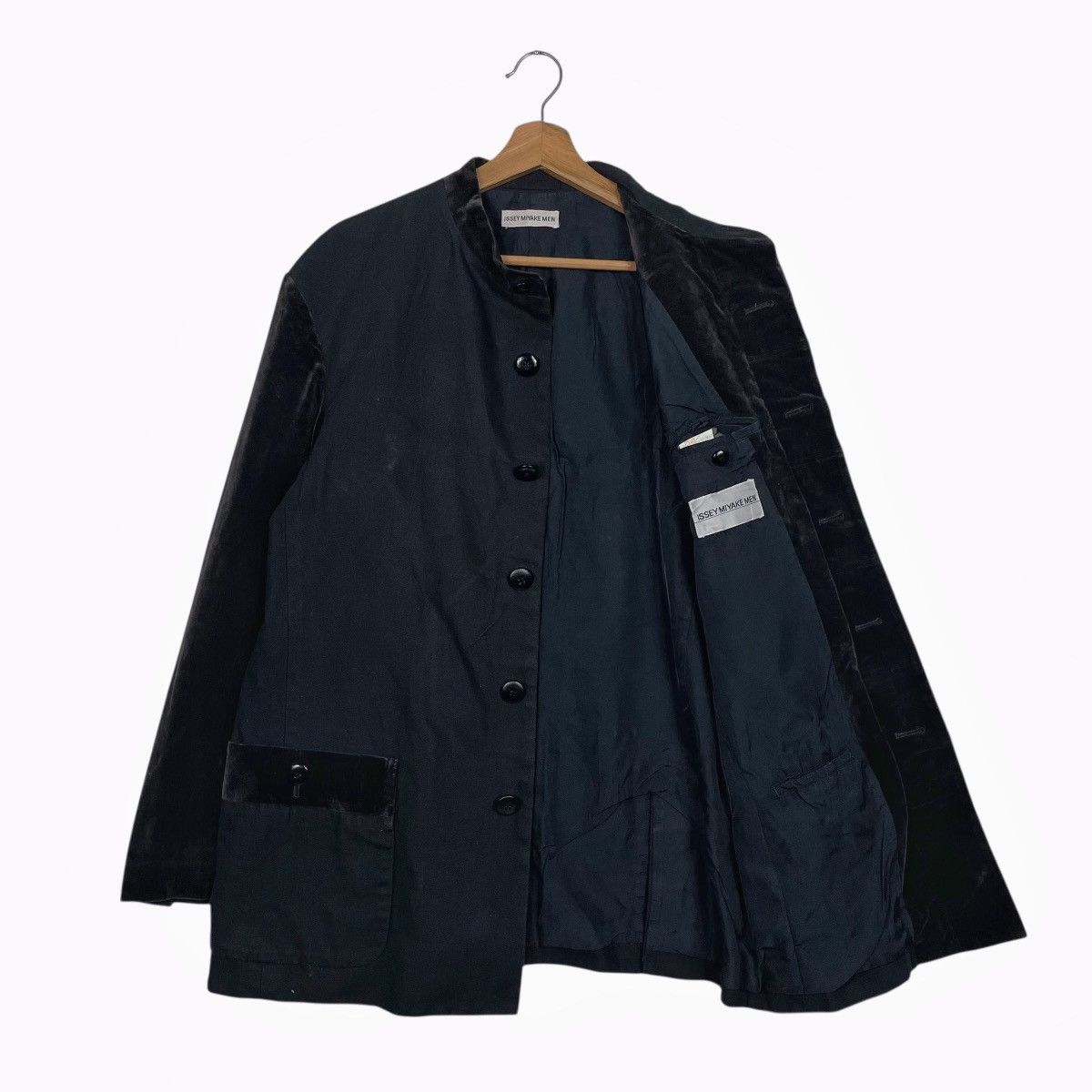 Issey Miyake Issey Miyake Men Mandarin Velvet Sleeve Jacket Size US M / EU 48-50 / 2 - 9 Thumbnail