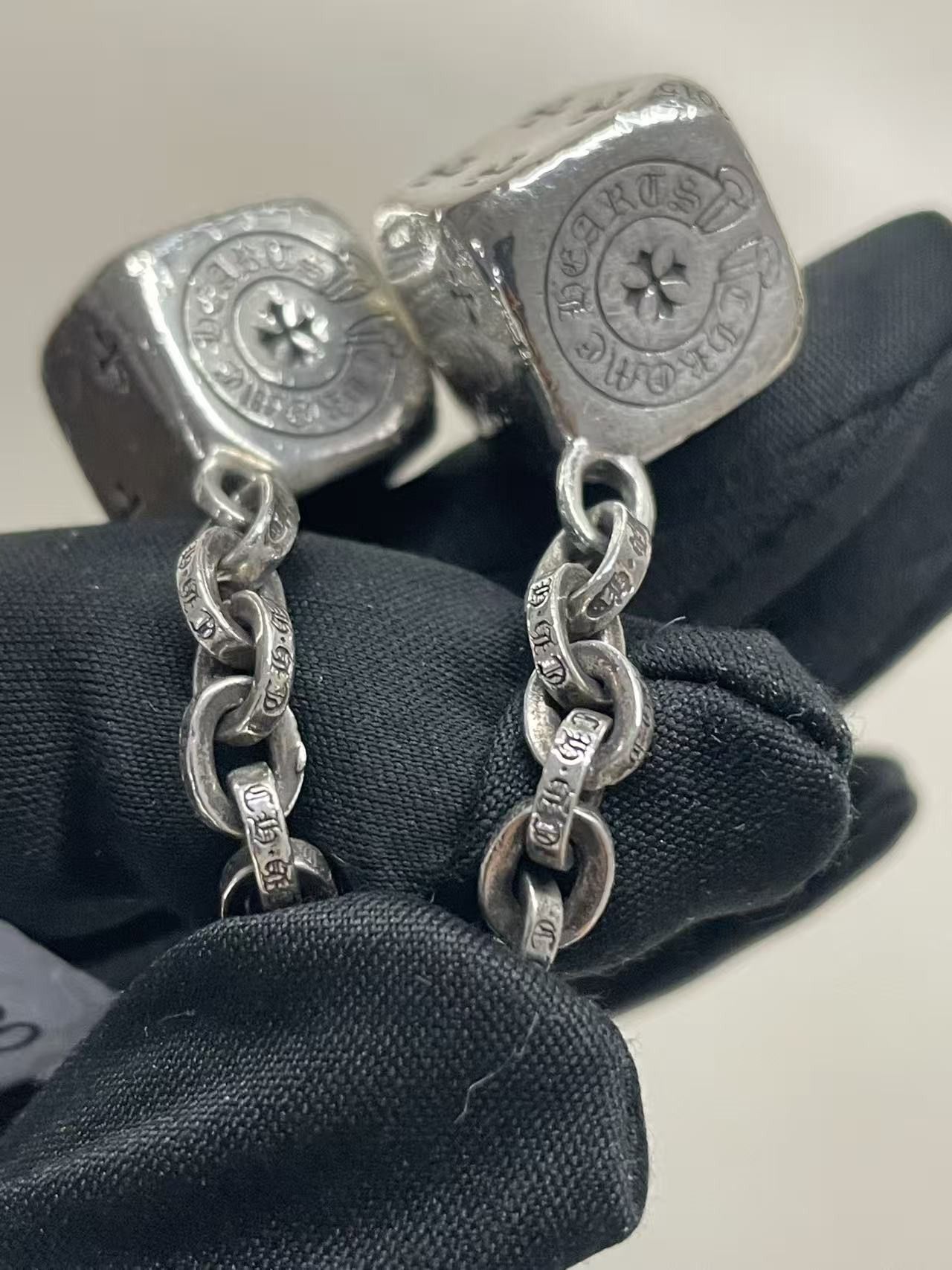Chrome Hearts Chrome Hearts Silver Dice Keychain Size ONE SIZE - 10 Thumbnail
