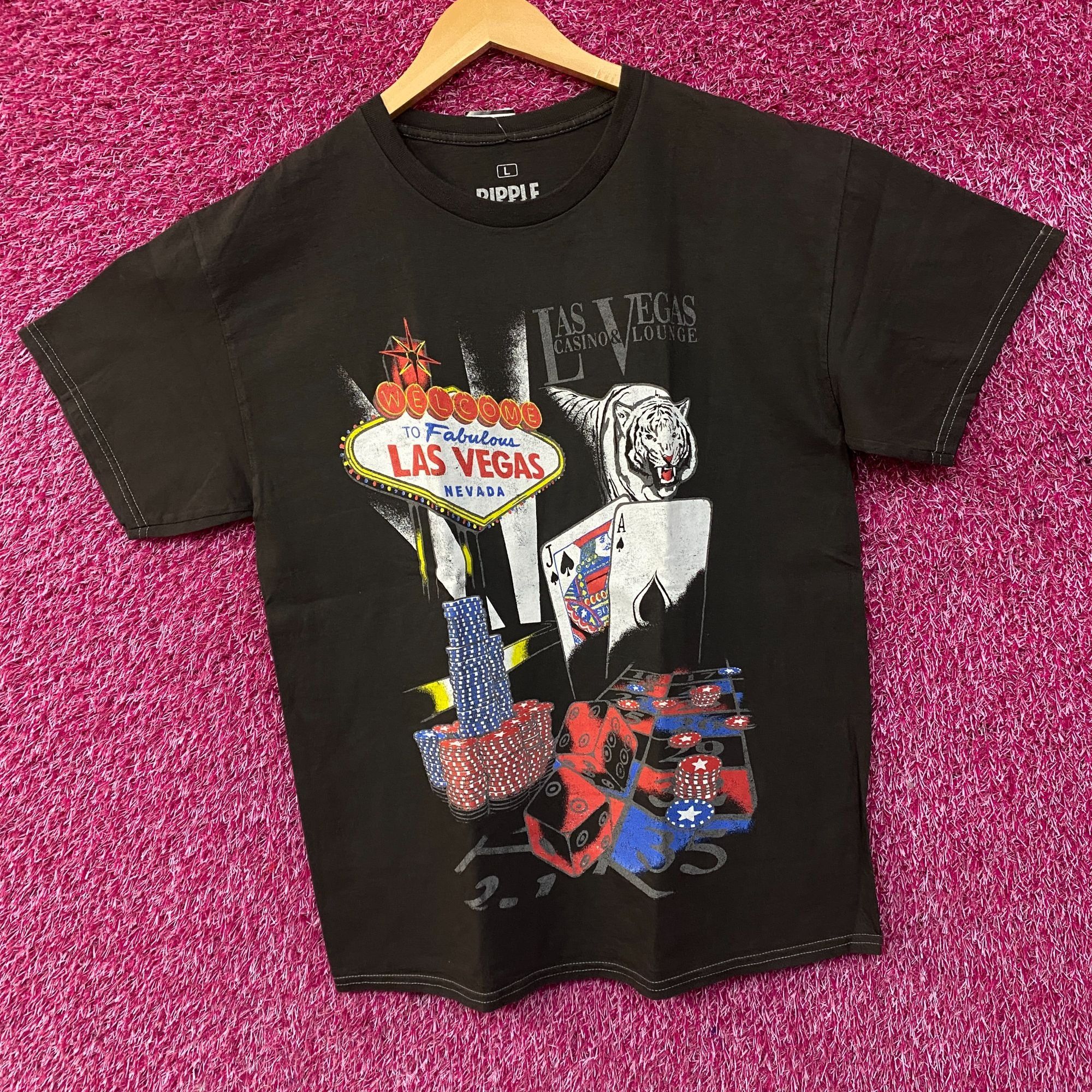 Ripple Junction Ripple Junction Vegas Casino Viva Las Vegas Streetwear Tee L Size US L / EU 52-54 / 3 - 3 Thumbnail