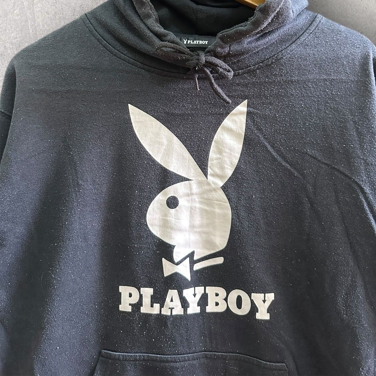 Playboy × Vintage Vintage 90’s Playboy Big Logo Streetwear Hoodie Size US XL / EU 56 / 4 - 2 Thumbnail