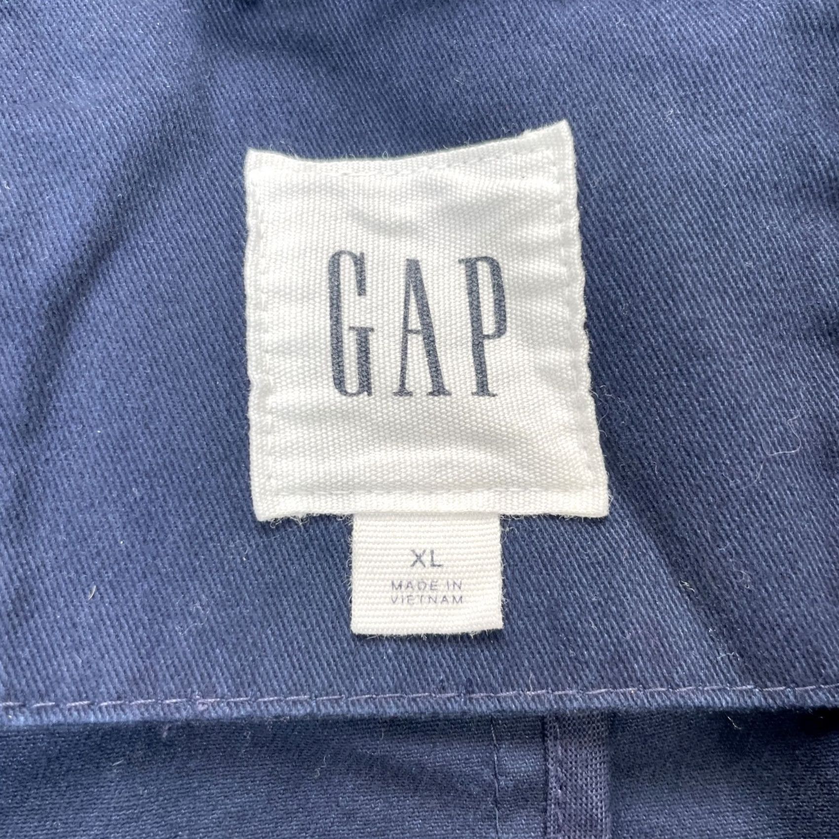 Gap Gap Mens XL Blue Blazer Coat Cotton Single Breasted Office Wear Jacket Size 46R - 4 Thumbnail