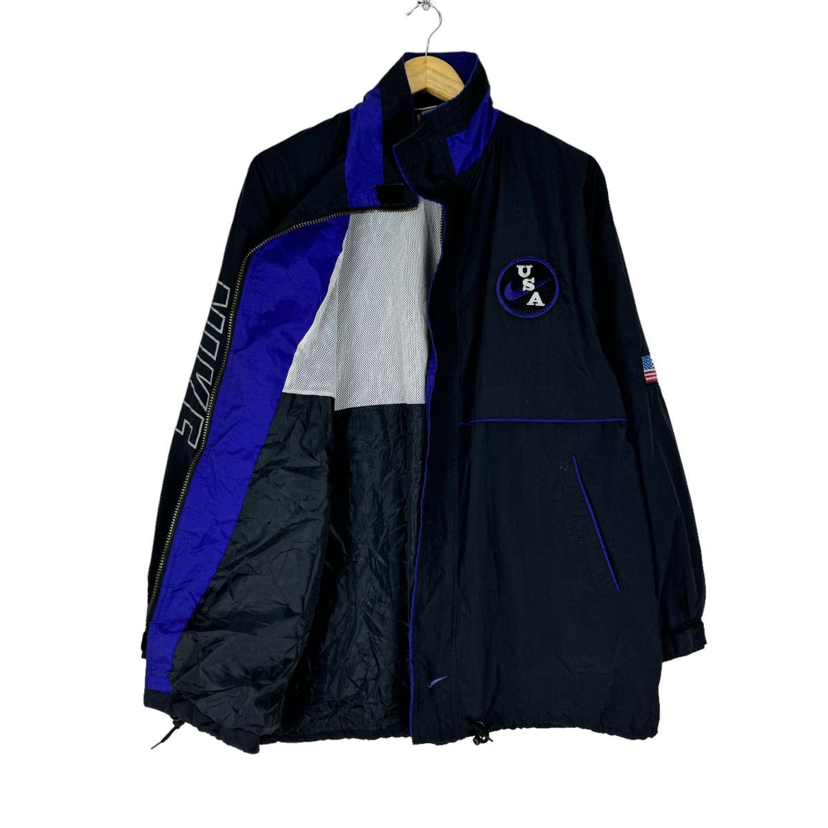 Vintage ⚡️NIKE USA SPORTS WINDBREAKER LIGHT JACKET Size US L / EU 52-54 / 3 - 8 Thumbnail