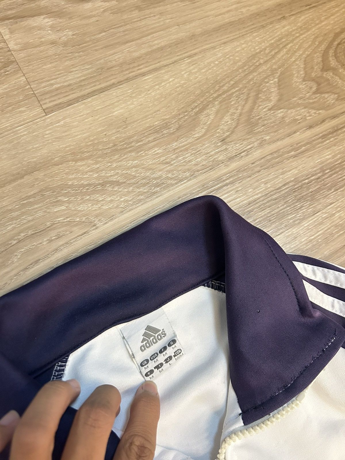 Adidas Vintage Real Madrid Football Jacket Soccer Track Top Zip Size US M / EU 48-50 / 2 - 7 Thumbnail