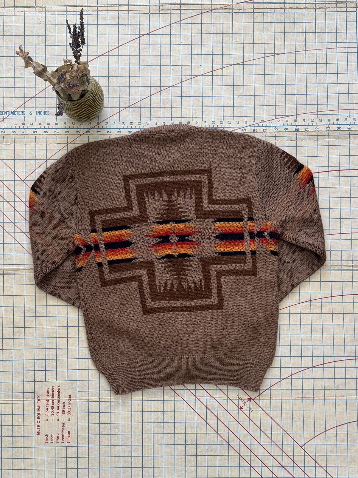 Pendleton Vintage 70’s Pendleton Knit Sweater Chief Joseph Pattern Size US M / EU 48-50 / 2 - 9 Thumbnail