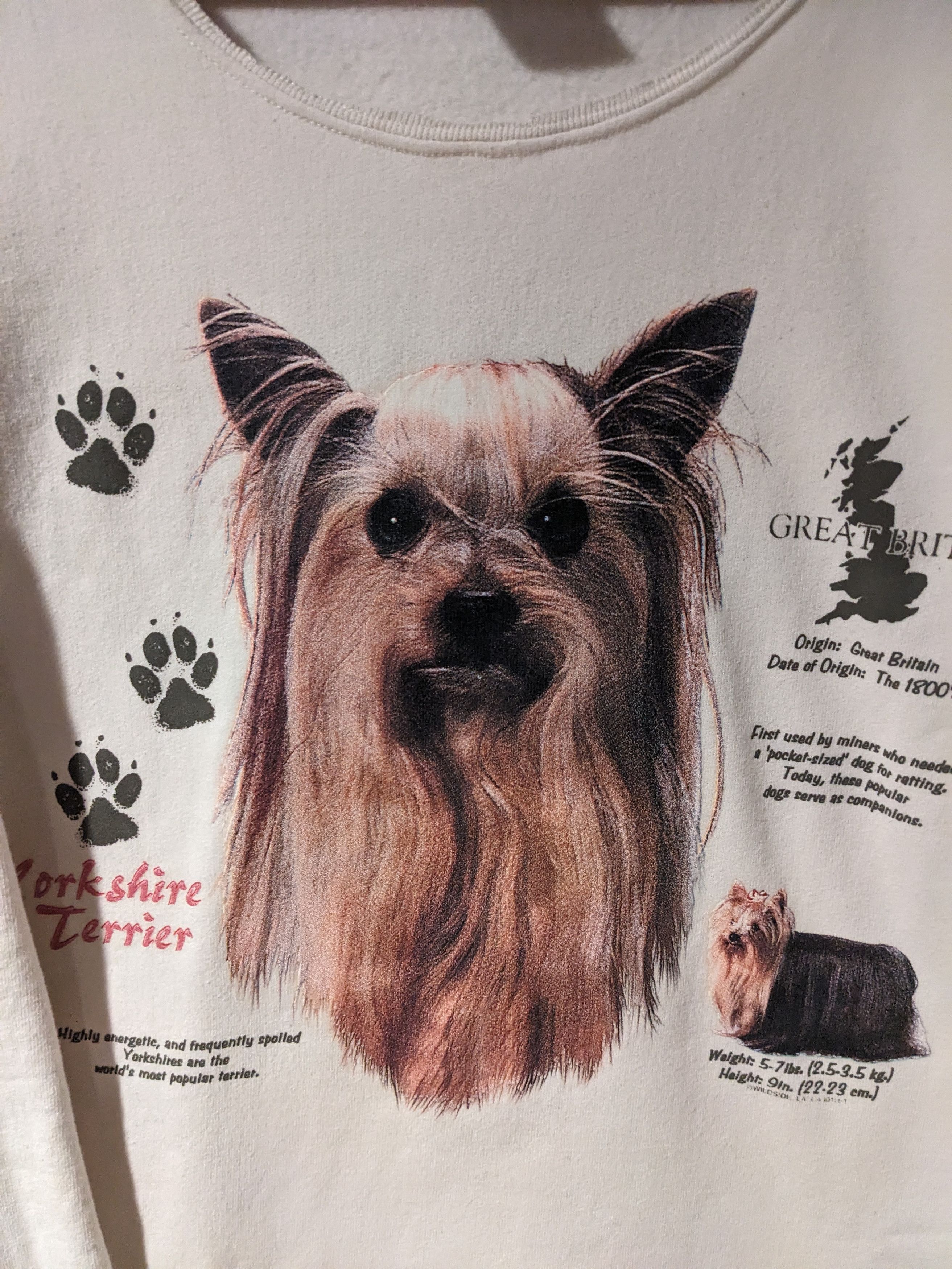 Vintage Vintage 90s Yorkshire Terrier Animal Nature Sweatshirt Size US L / EU 52-54 / 3 - 2 Thumbnail