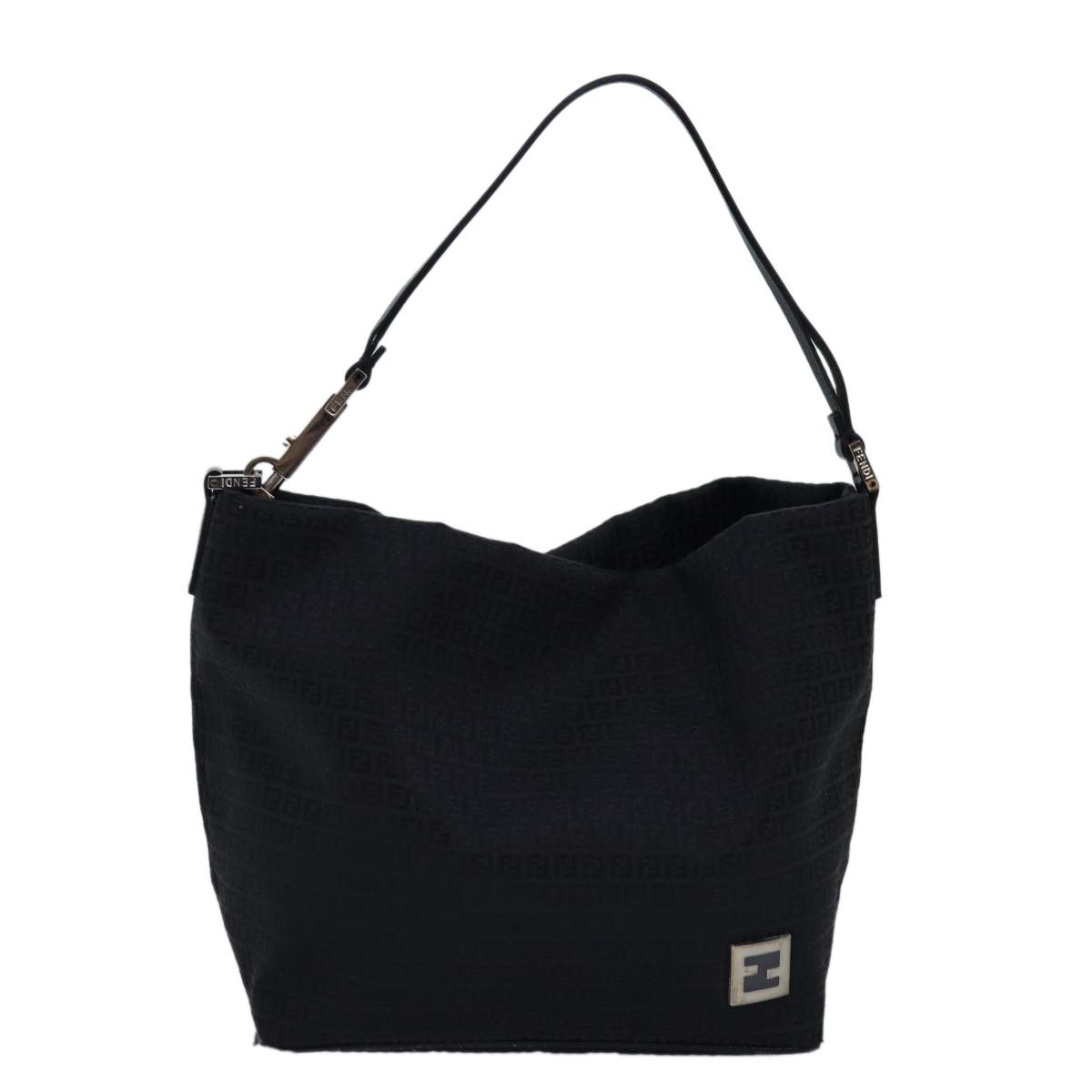 Fendi Zucchino Black Canvas Handbag (Pre-Owned) Size ONE SIZE - 1 Thumbnail