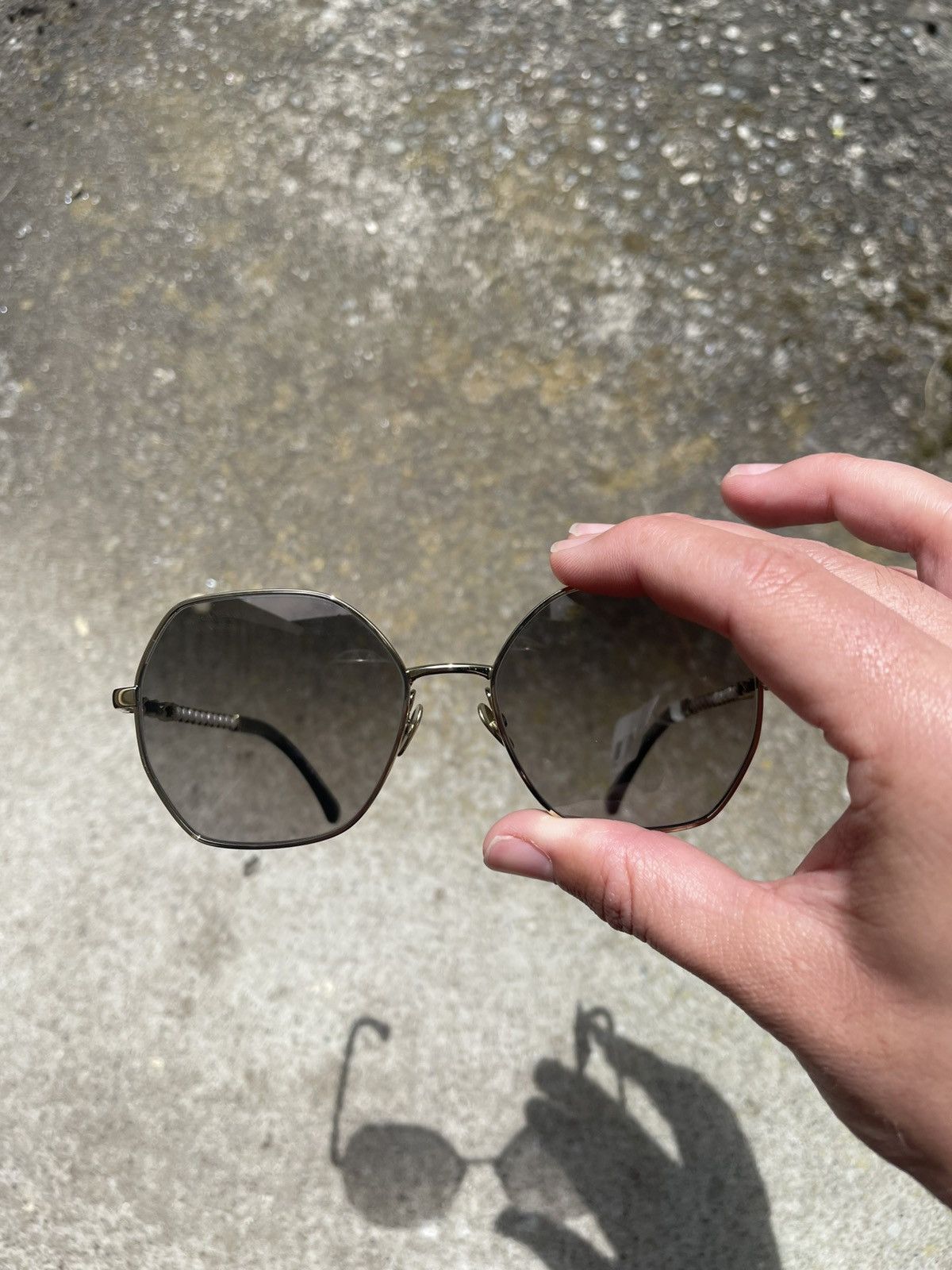Chanel Bnib Chanel Square Sunglasses CH4281QH braided leather pearl Size ONE SIZE - 7 Thumbnail
