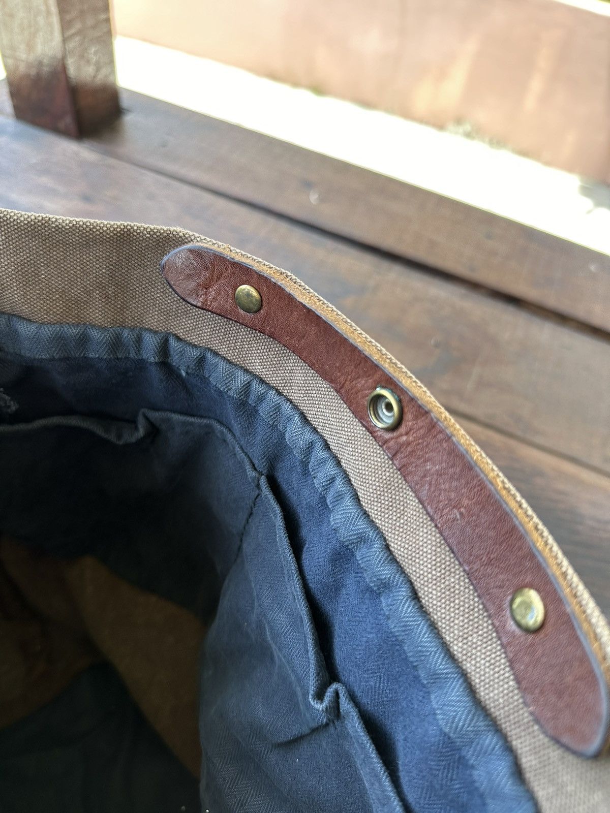 Japanese Brand × Vintage Suolo Japan Canvas Leather Tote Bag Size ONE SIZE - 14 Thumbnail