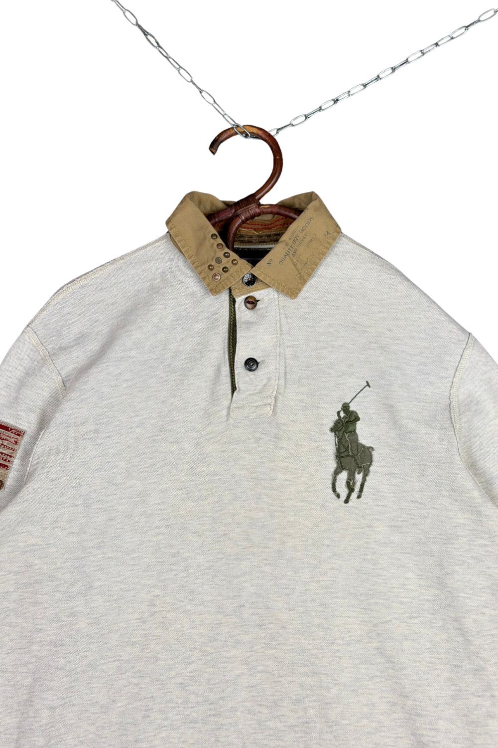 Polo Ralph Lauren 12SS Polo Ralph Lauren Western Distressed Heritage Rugby Size US M / EU 48-50 / 2 - 3 Thumbnail