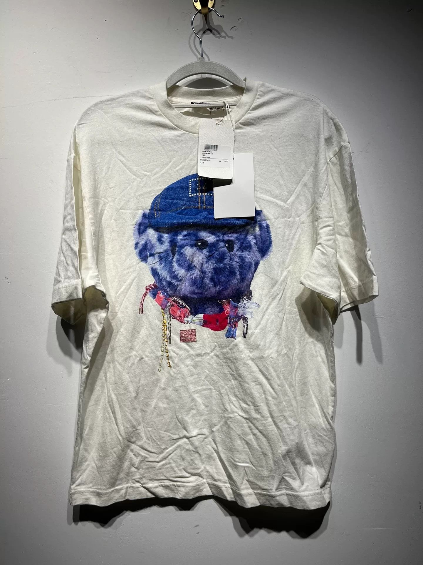 Acne Studios Acne Studios Printed White T-Shirt XXS Men Size US XXS / EU 40 - 1 Thumbnail