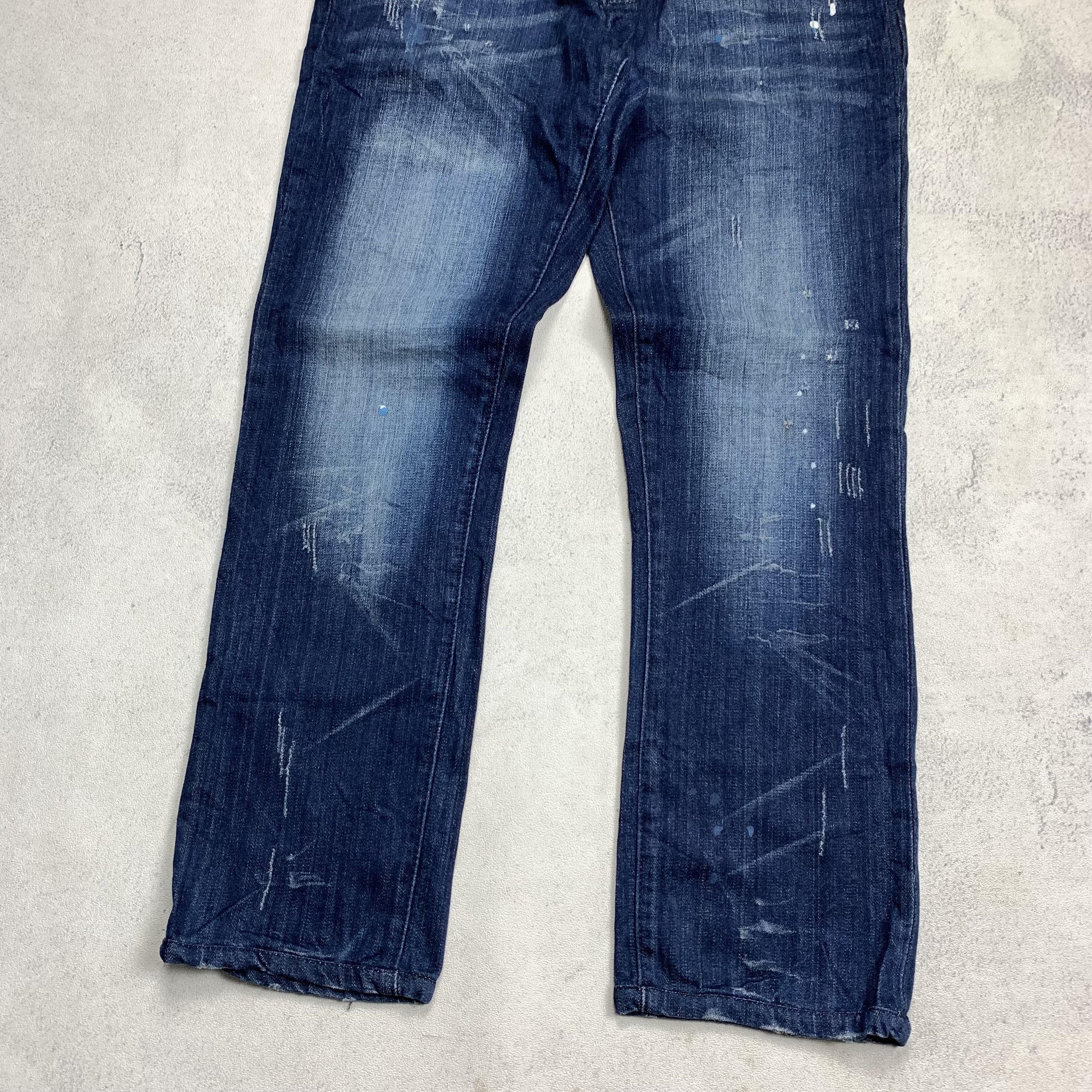 Dsquared2 Dsquared2 Distressed Scratch Denim Jeans Size US 36 / EU 52 - 2 Thumbnail