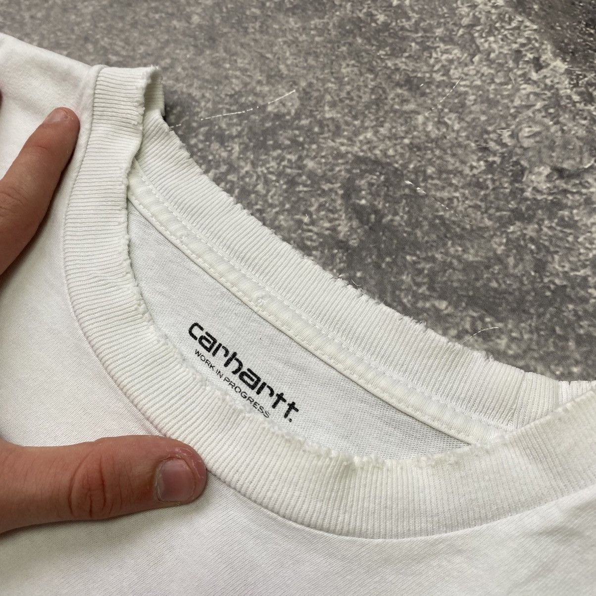 Carhartt Wip × Vintage Vintage Carhartt WIP Big Box Logo Distressed style tee Size US L / EU 52-54 / 3 - 11 Thumbnail