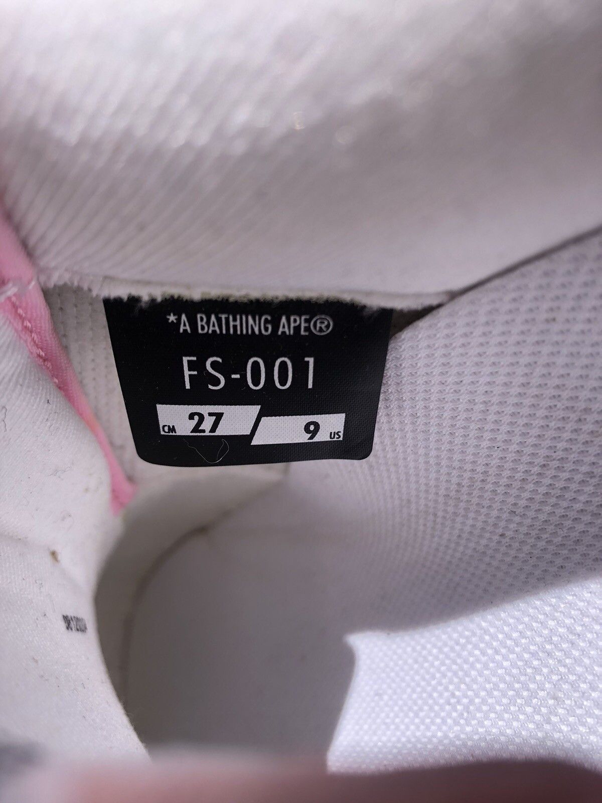 Bape Rare OG Pink / Tan Glitter Bapesta Size US 9 / EU 42 - 7 Thumbnail