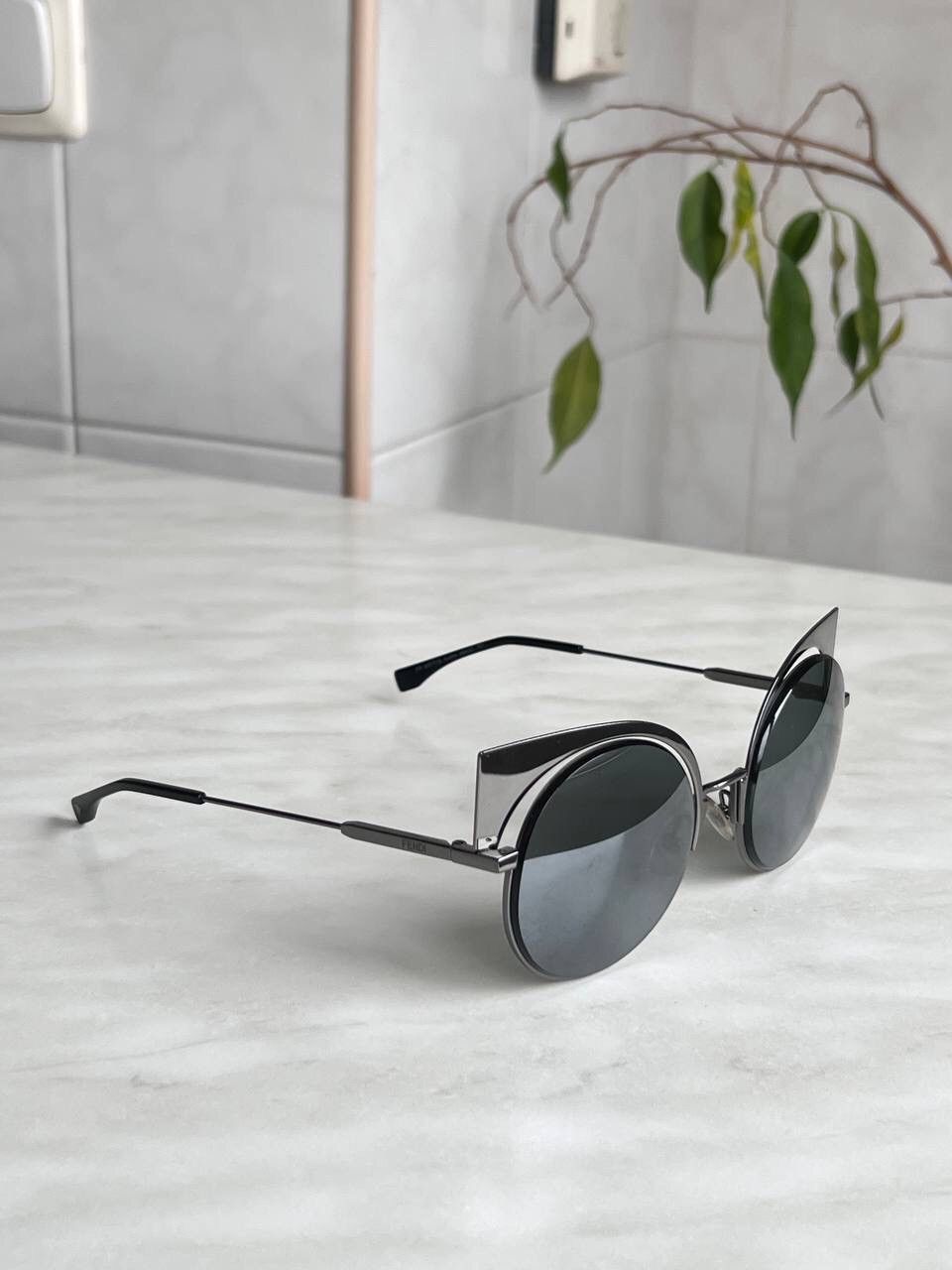 Fendi Fendi FF0177/S Cat Eye Gray Metal Frame sunglasses eyewear Size ONE SIZE - 14 Thumbnail