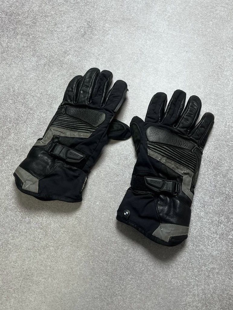 Other VINTAGE BMW MOTO RACING Y2K LEATHER GLOVES Size ONE SIZE - 1 Thumbnail