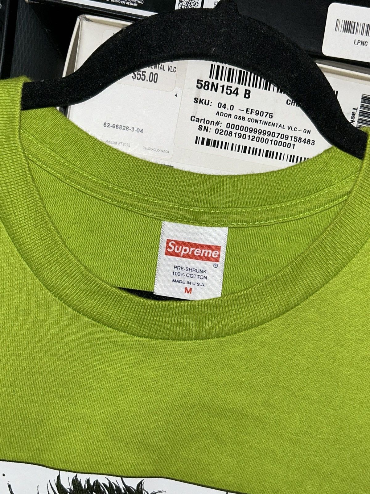 Supreme Supreme AKIRA Arm Tee Lime FW17 size Medium VNDS Size US M / EU 48-50 / 2 - 4 Thumbnail