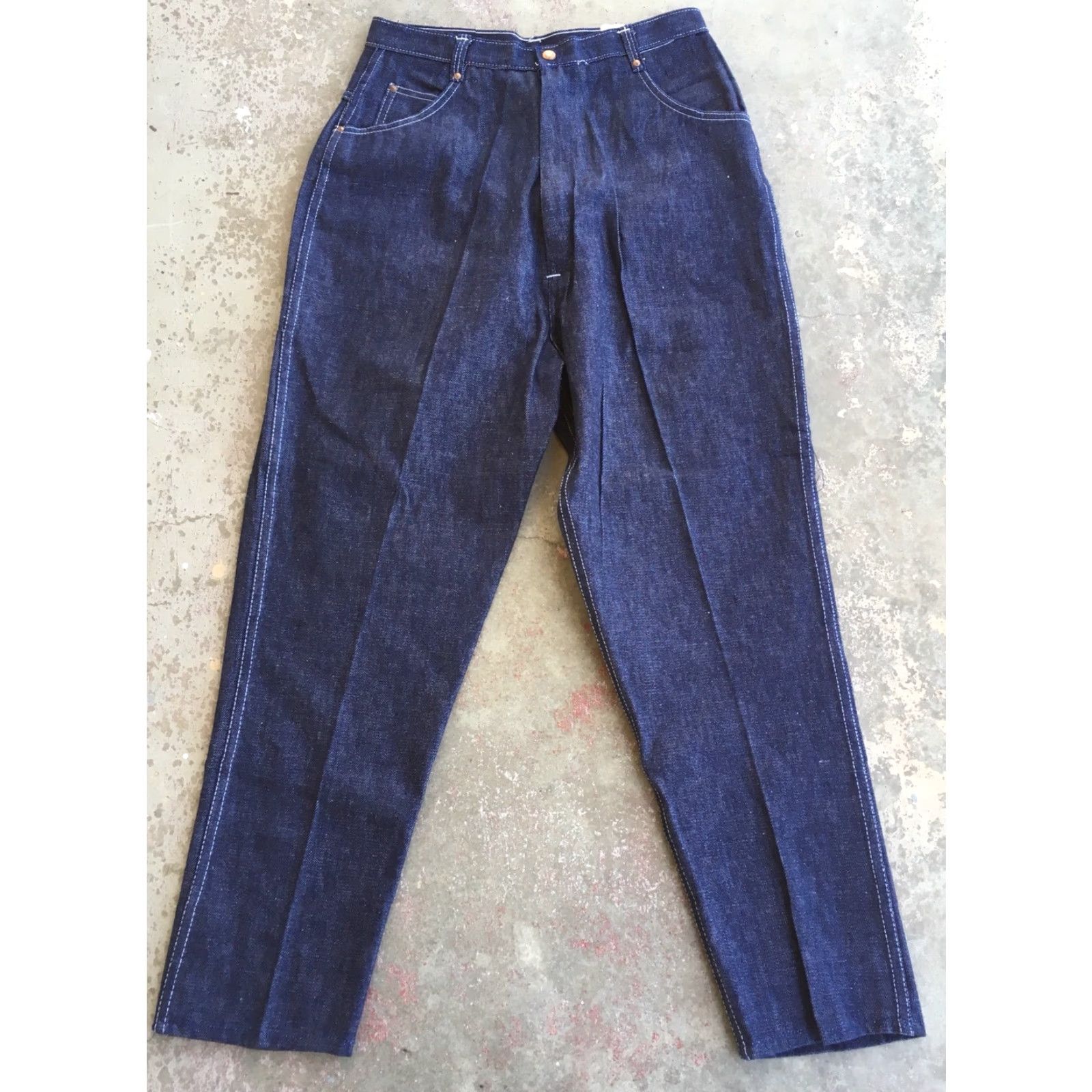 Vintage VINTAGE Trail King Jeans High Waist Size 16 28” Waist Western Rockabilly Denim Blue Casual Mens Size 38" / US 16 / IT 52 - 5 Thumbnail