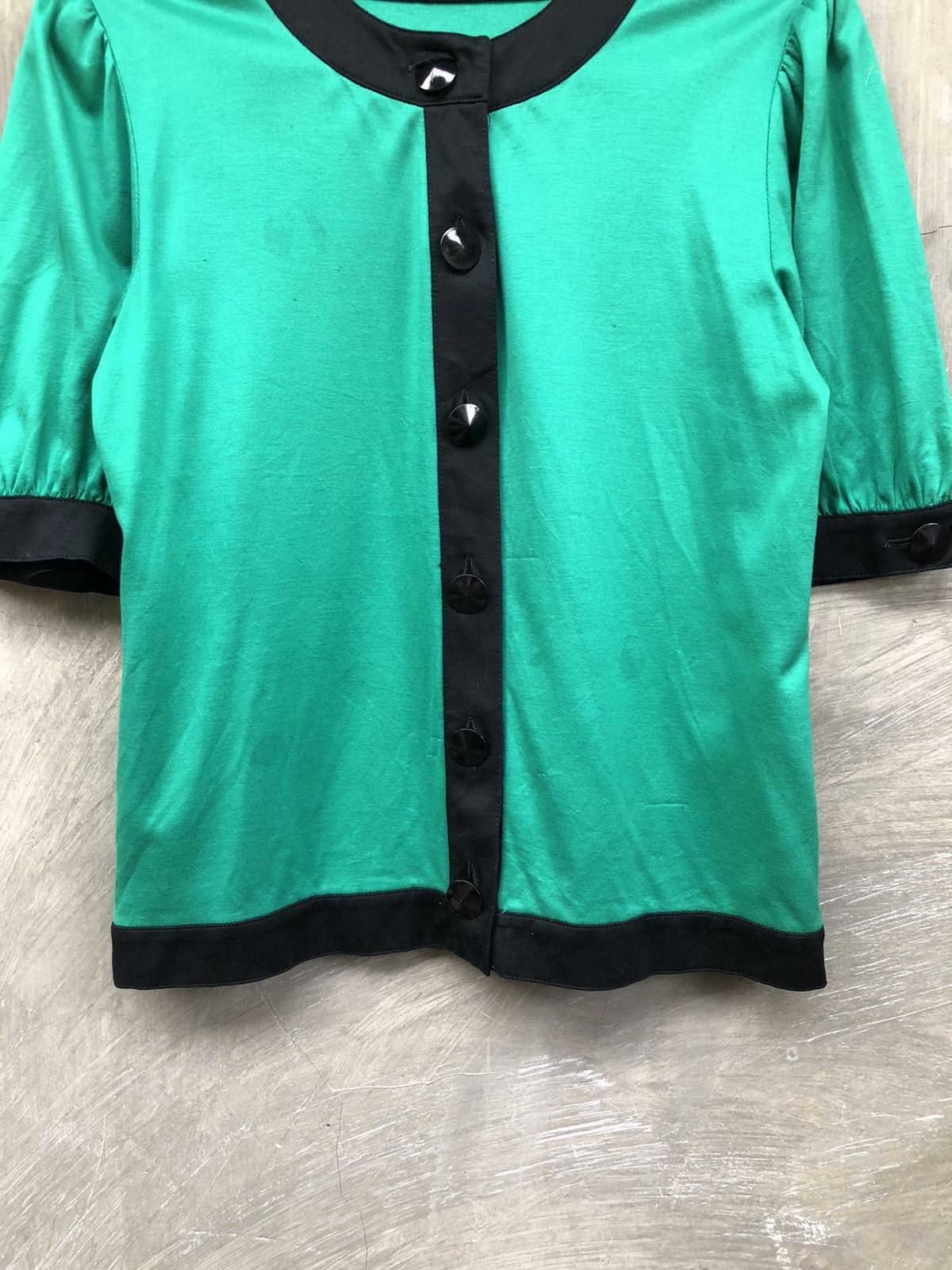 Designer × Yves Saint Laurent Vintage Yves Saint Laurent Button Up Tshirt Size M / US 6-8 / IT 42-44 - 3 Thumbnail