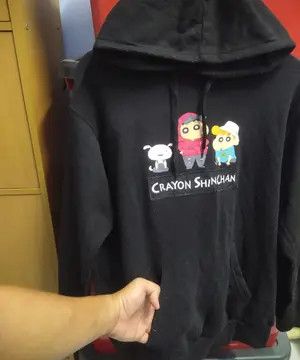Anime Crayon Shin-chan Character Graphic Hoodie Size US XL / EU 56 / 4 - 6 Thumbnail