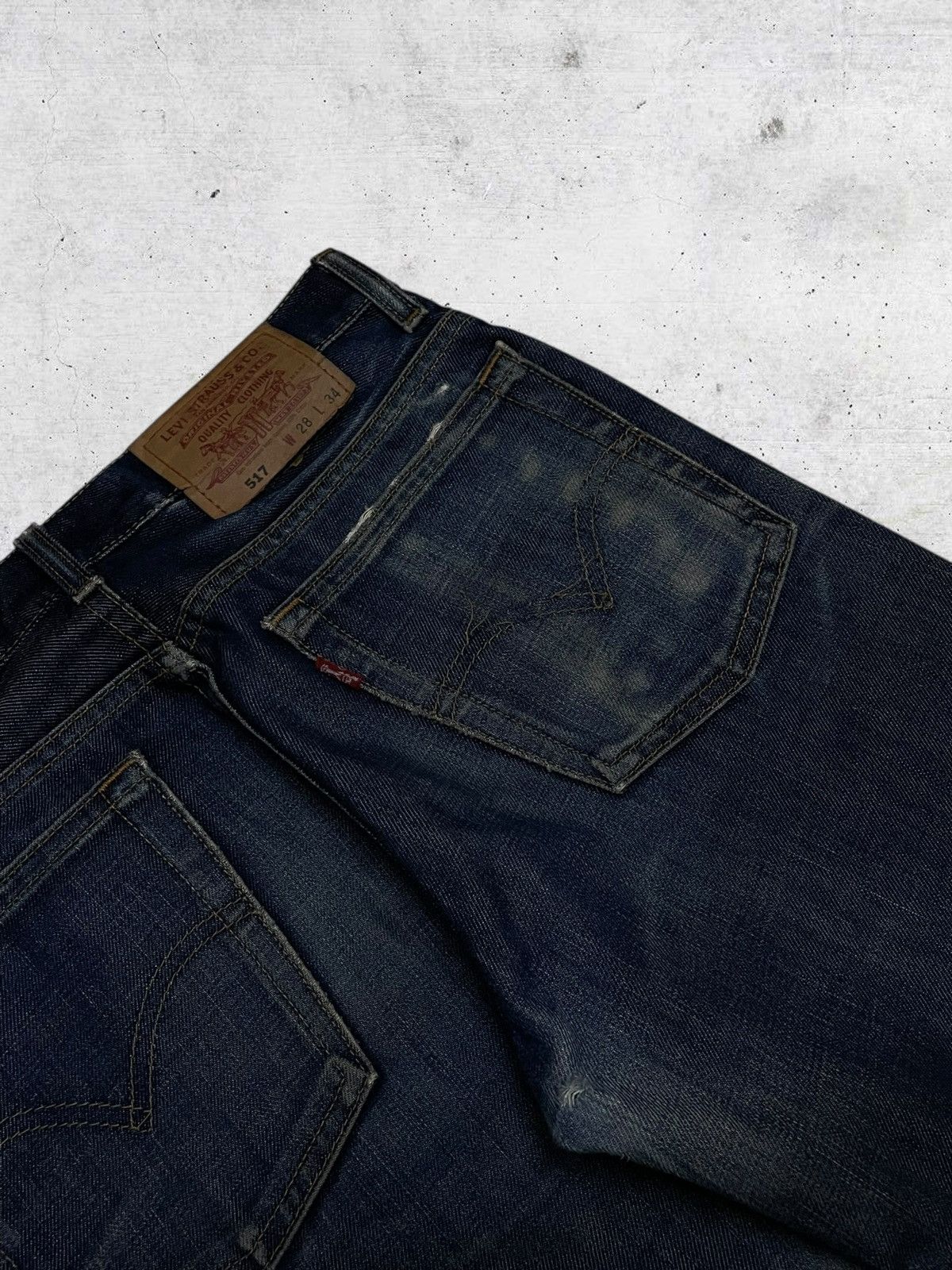 Levi's Vintage Clothing VINTAGE 517 LEVIS 90S DESIGNER USA FLARED DISTRESSED DENIM Size US 28 / EU 44 - 15 Thumbnail