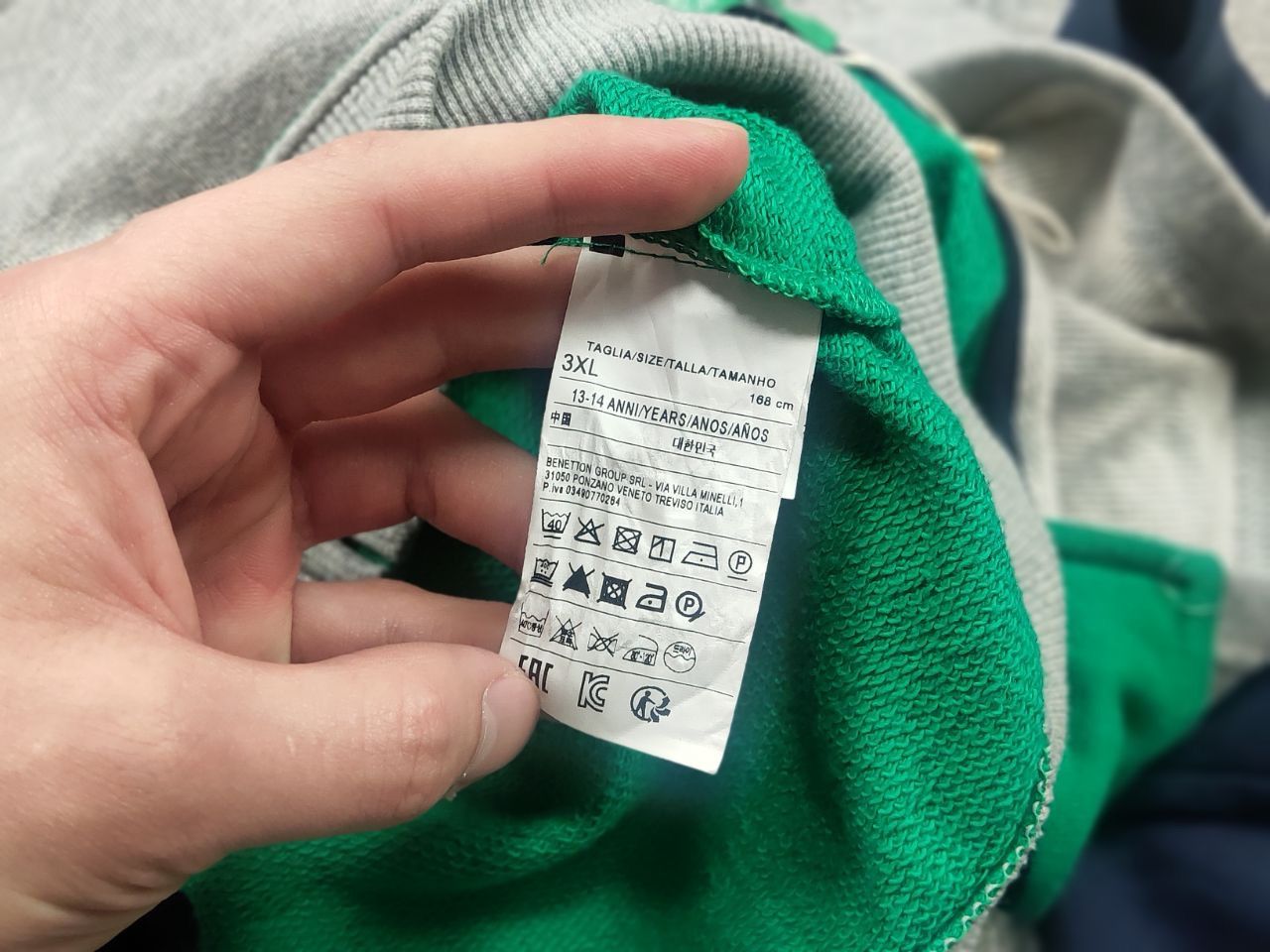 United Colors Of Benetton United colors of benetton Design cotton Logo Zip Hoodie Size US S / EU 44-46 / 1 - 14 Thumbnail