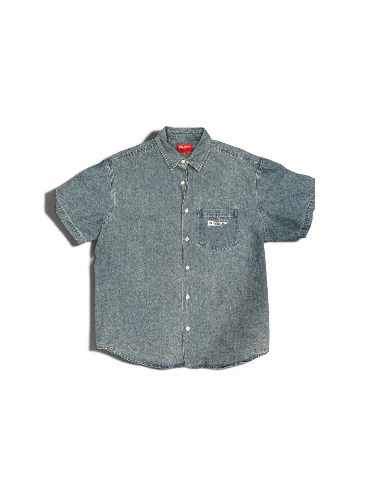 Supreme Supreme Denim S/S Shirt Size US M / EU 48-50 / 2 - 1 Thumbnail