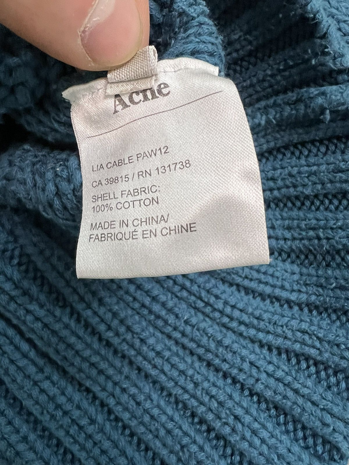 Acne Studios Acne Knit Cable Crop Sweater Size M / US 6-8 / IT 42-44 - 5 Thumbnail