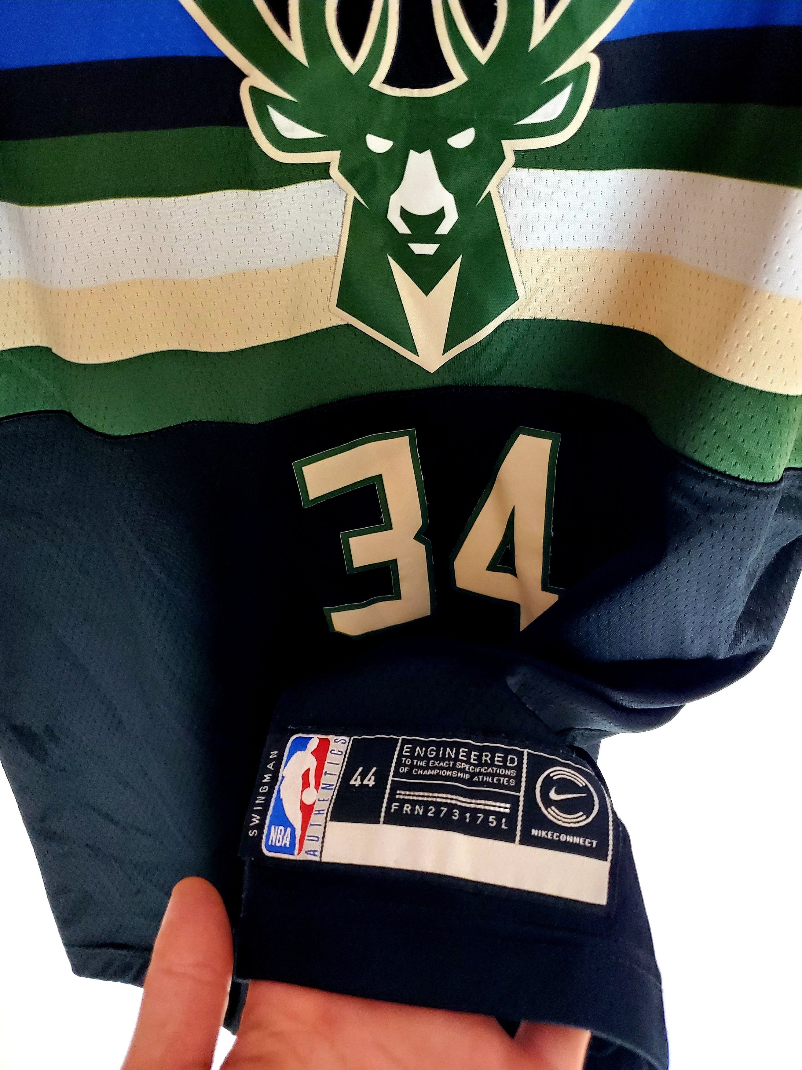 NBA NBA × Nike Milwaukee Bucks Giannis Antetokounmpo Jersey NBA Size US M / EU 48-50 / 2 - 3 Thumbnail