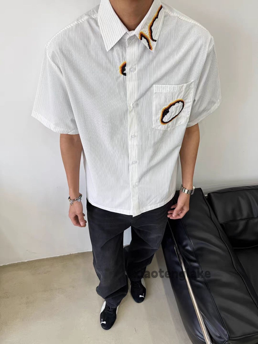 Vintage Unisex outdoor sports utility loose ripped pattern shirt Size US L / EU 52-54 / 3 - 8 Thumbnail