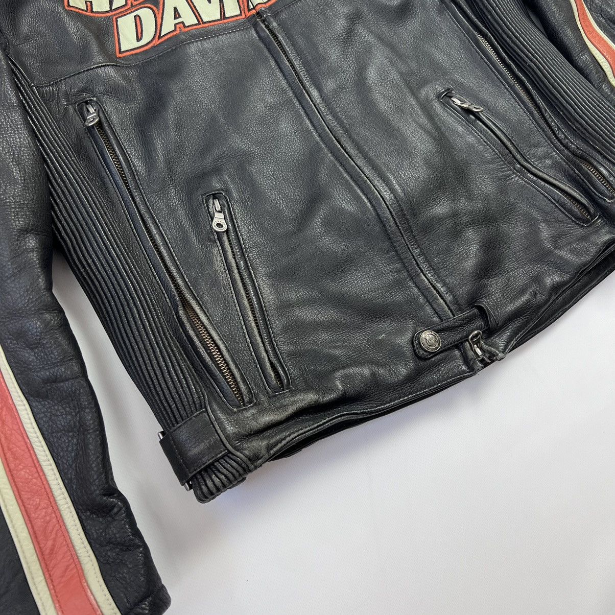 Harley Davidson × Vintage Harley Davidson motorcycle lather biker jacket Size US M / EU 48-50 / 2 - 4 Thumbnail