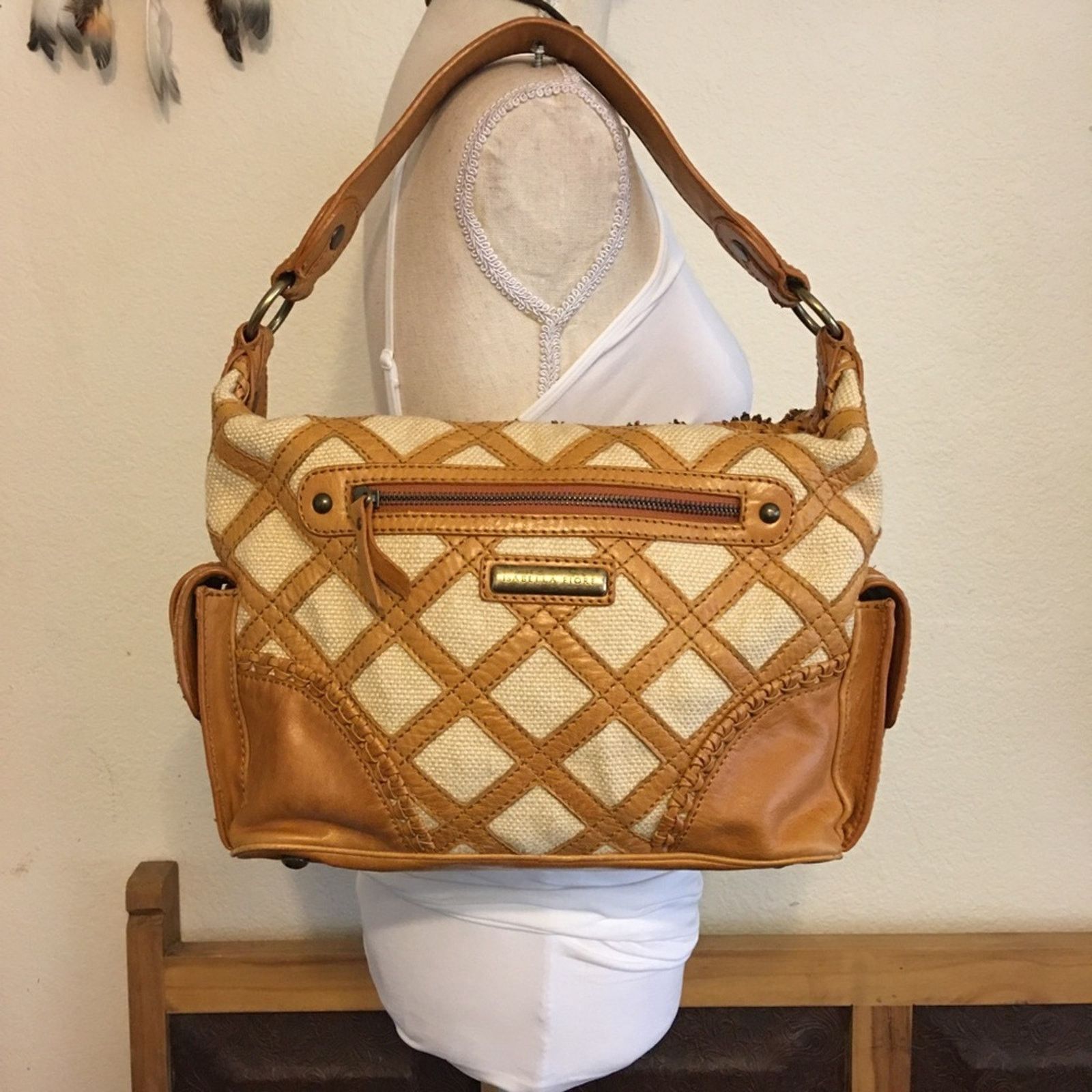 Vintage Vintage Isabella Fiore lattice leather beaded bag Size ONE SIZE - 2 Thumbnail